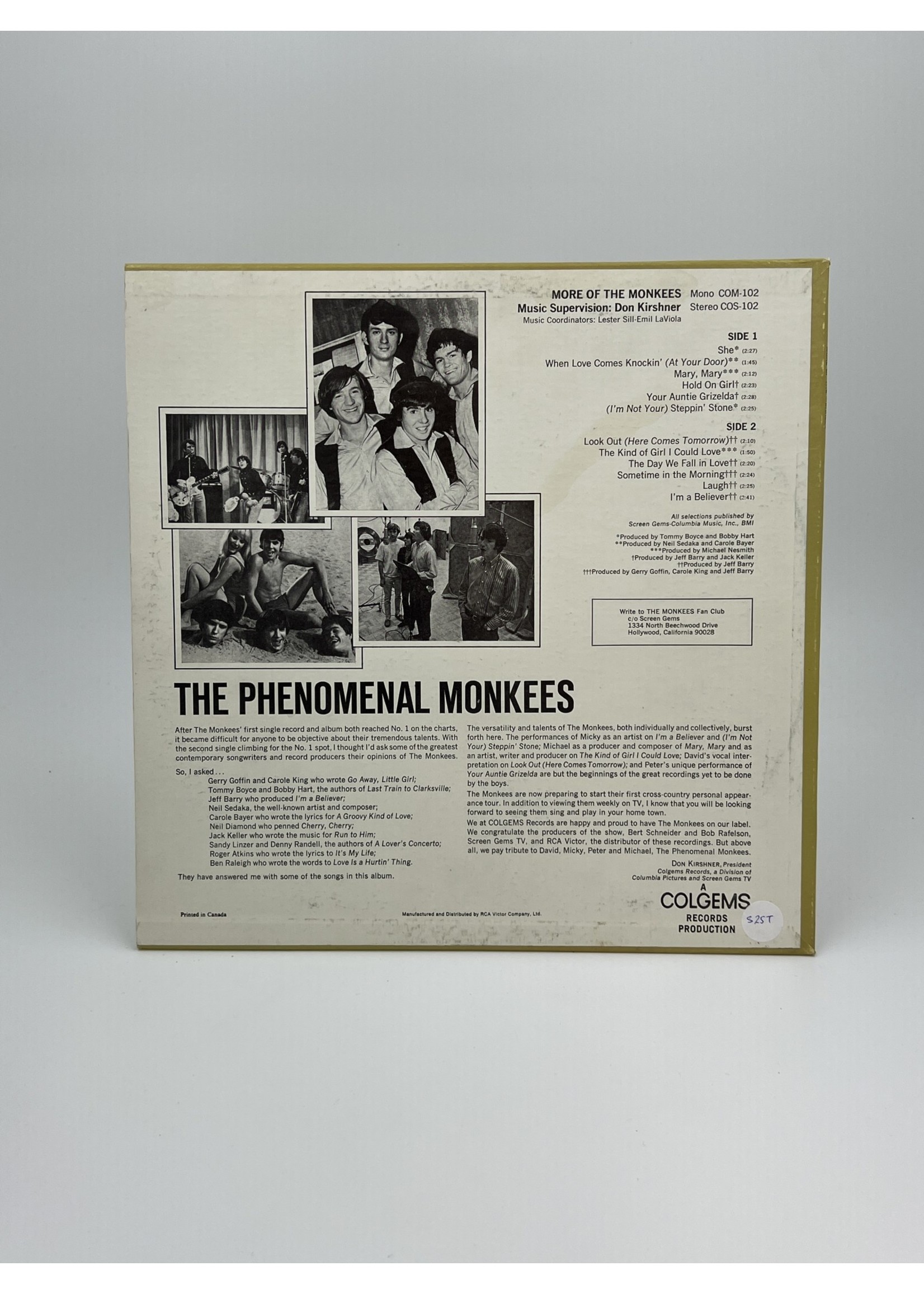 LP More of The Monkeys LP Record