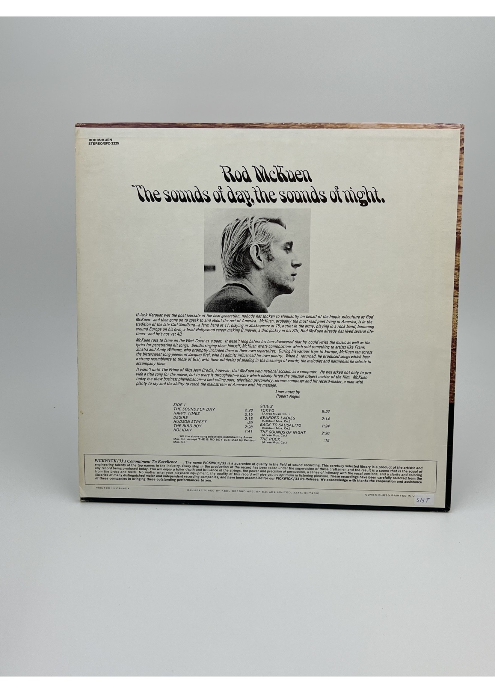 LP Rod Mckuen The Sounds of Day The Sounds of Night LP Record