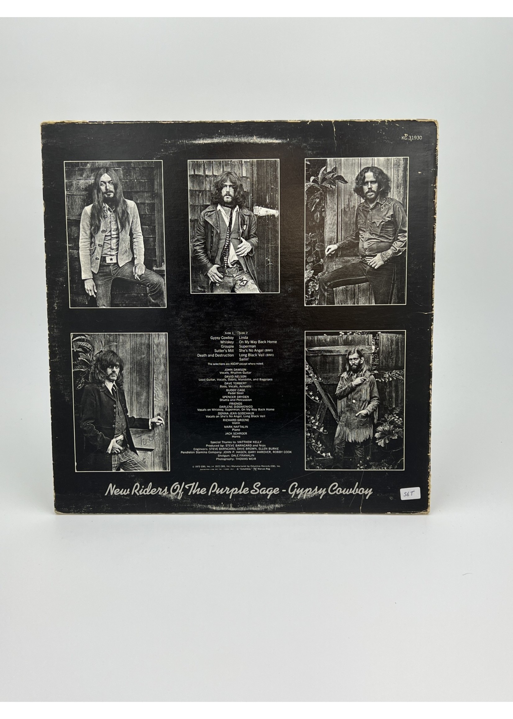 LP New Riders of The Purple Sage Gypsy Cowboy LP Record