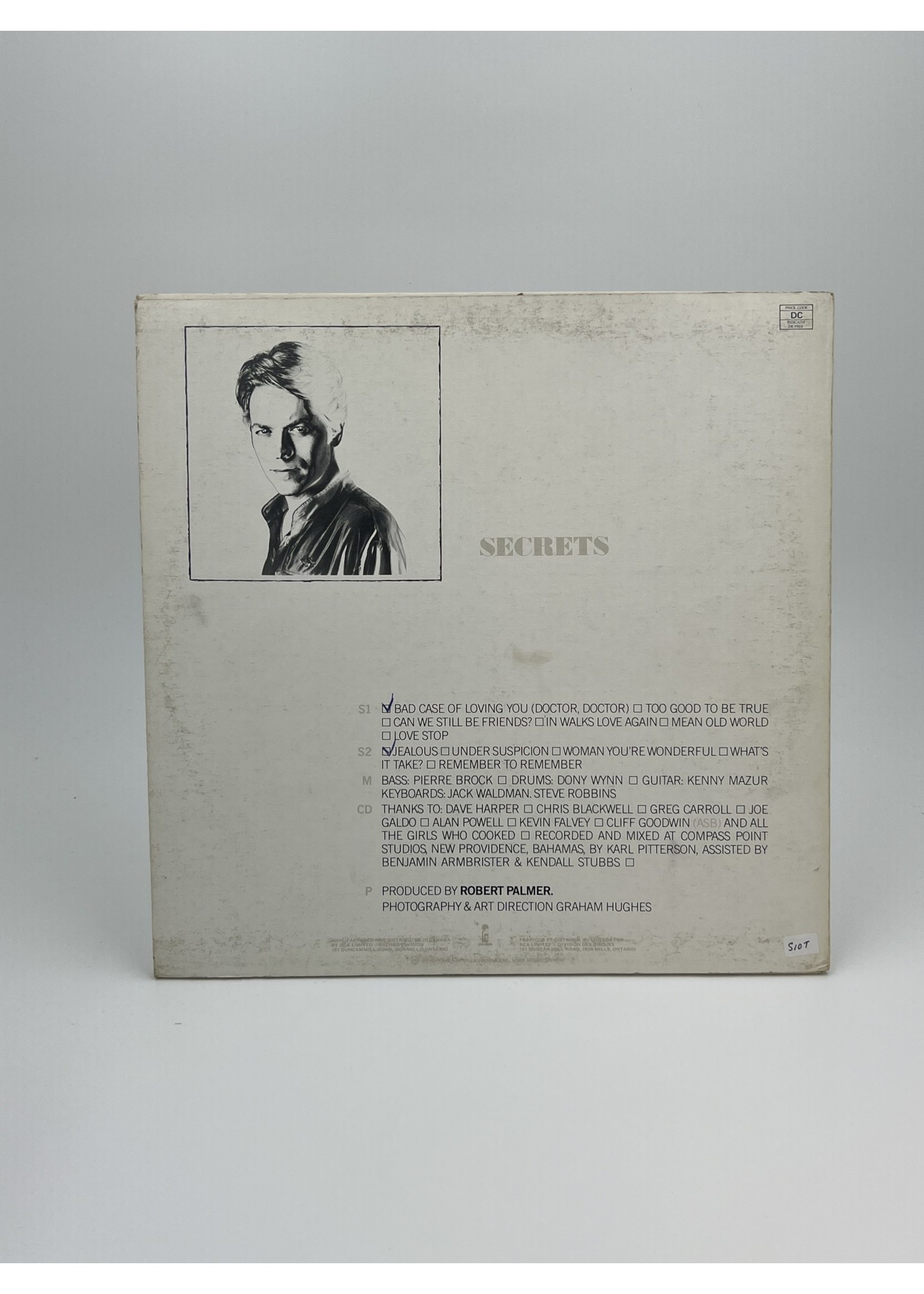 LP Robert Palmer Secrets LP Record