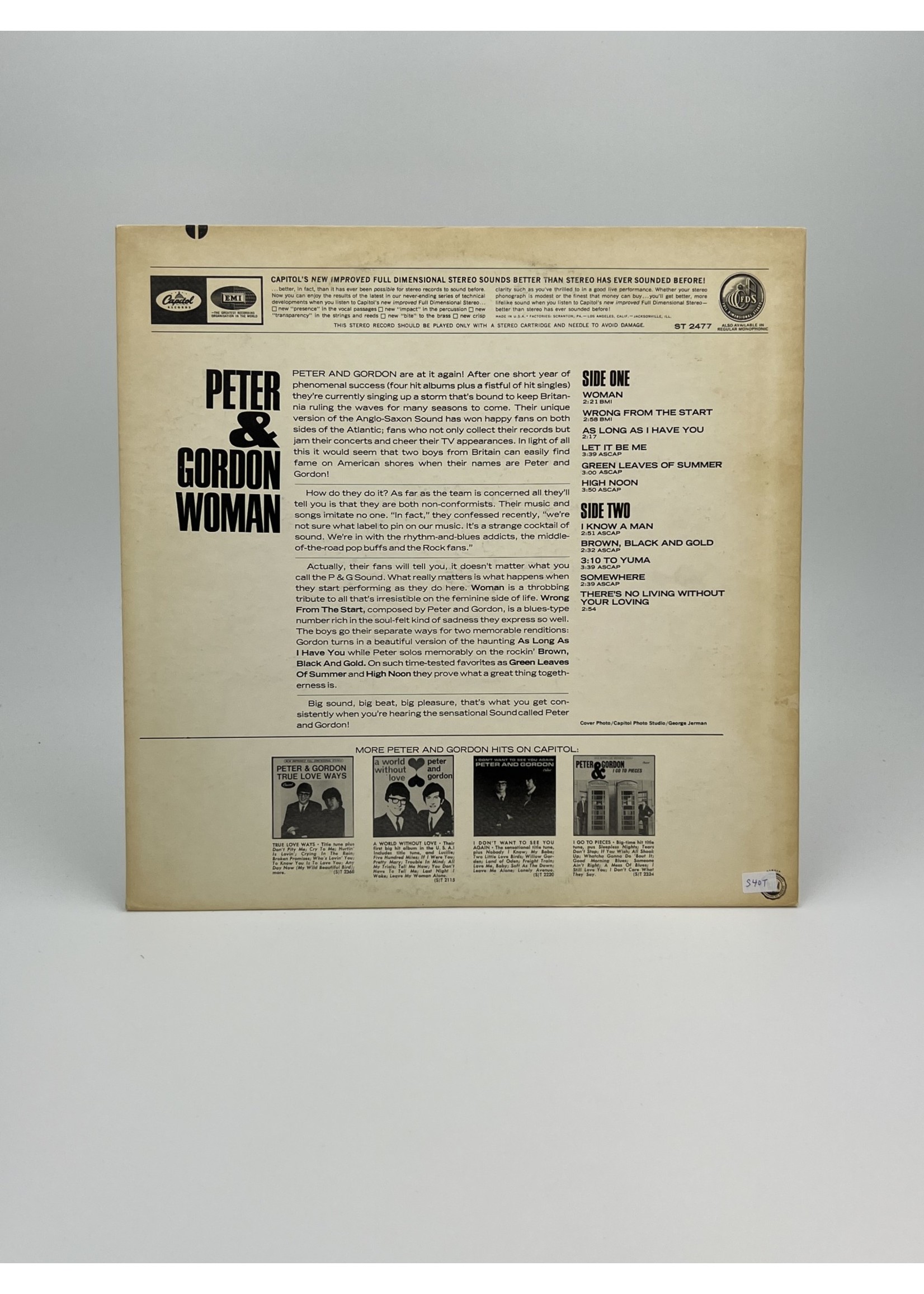 LP Peter and Gordon Woman LP Record