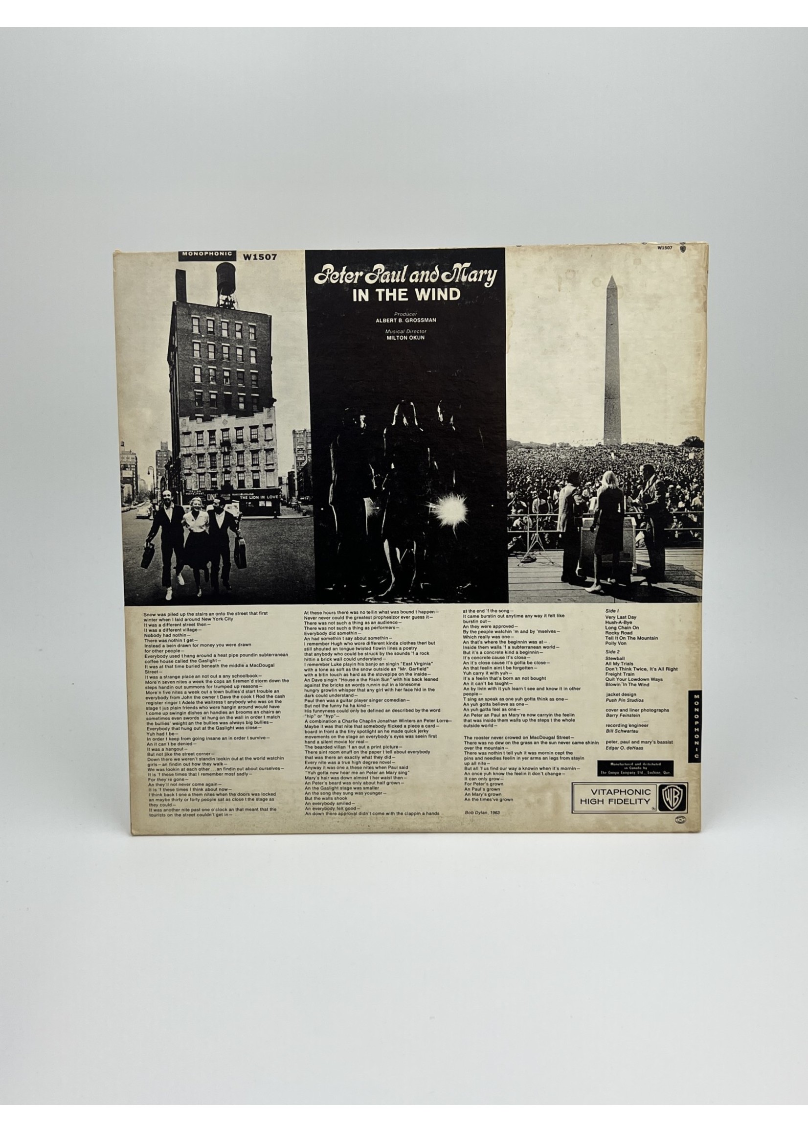 LP Peter Paul And Mary In The Wind LP RECORD