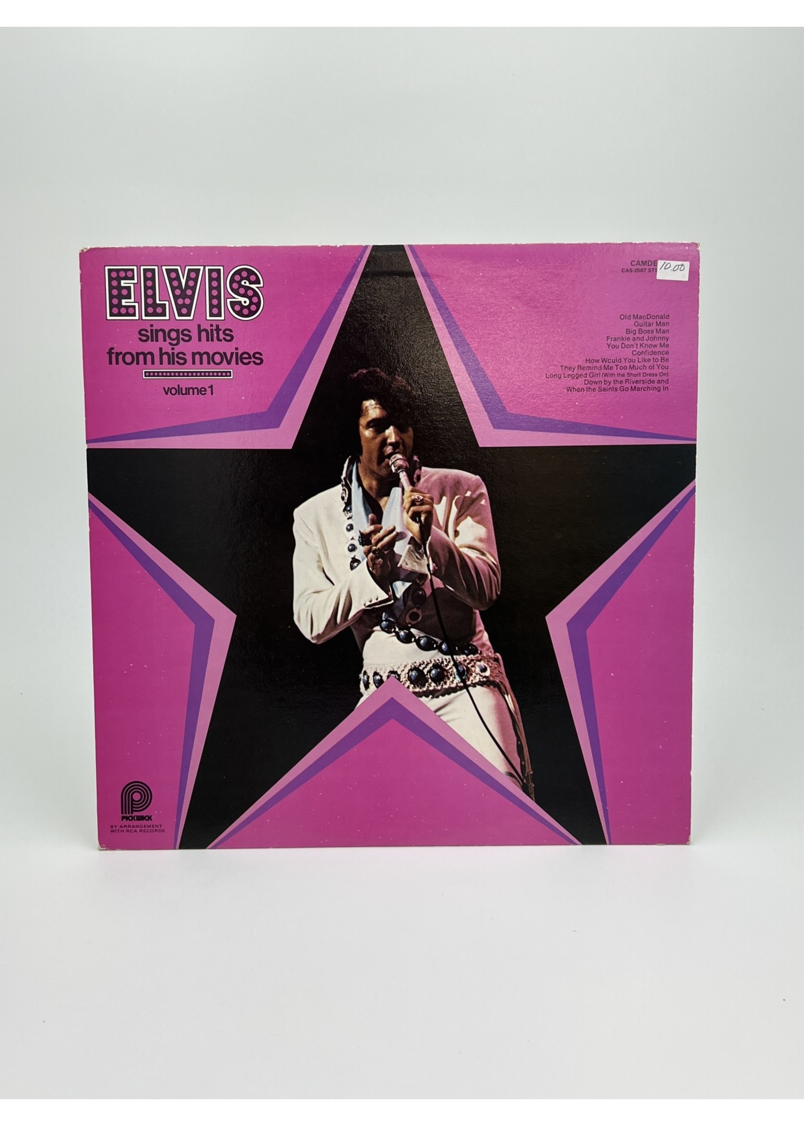 LP Elvis Presley Sings Hits From His Movies Volume 1 LP Record