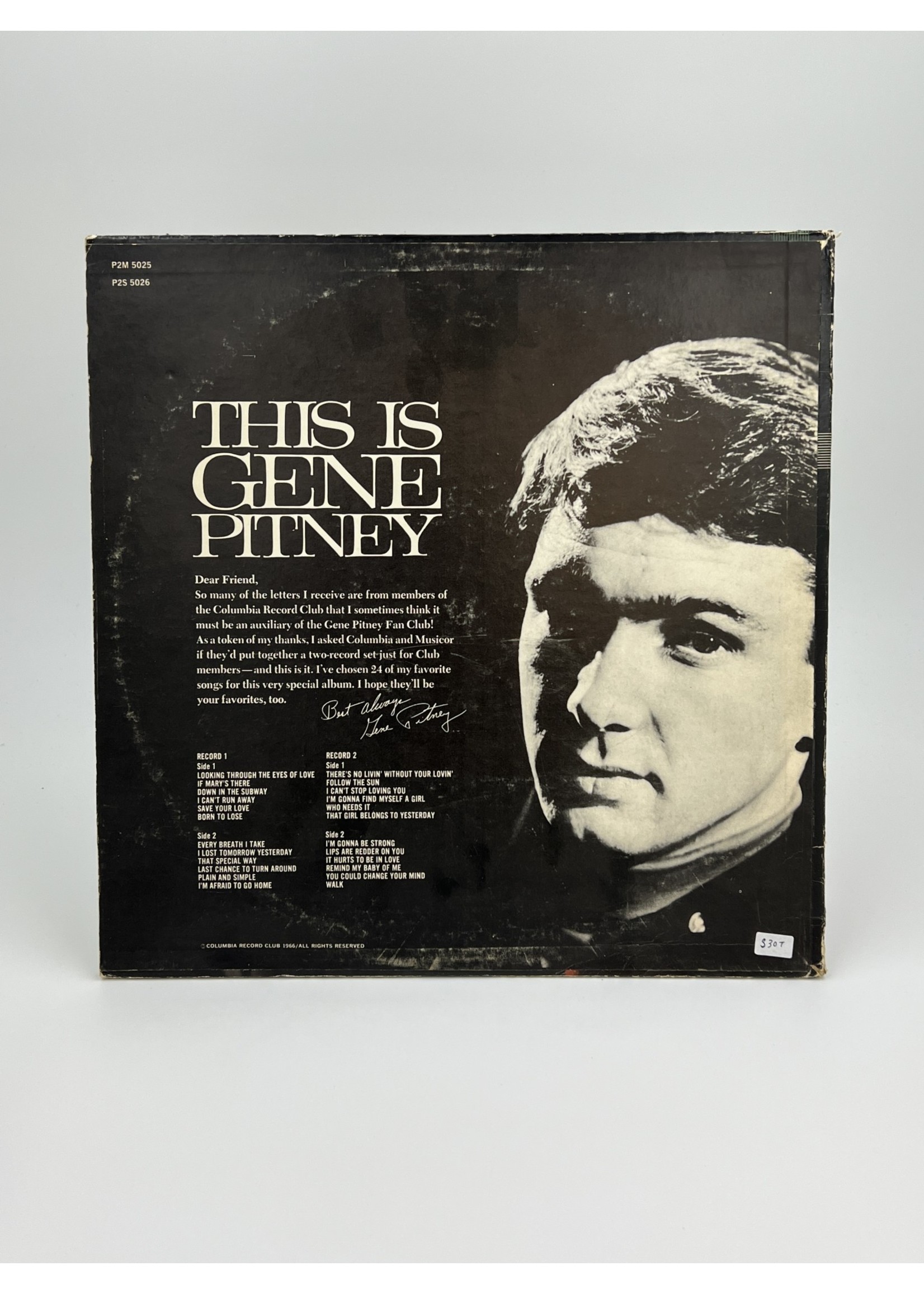 LP This is Gene Pitney LP Record