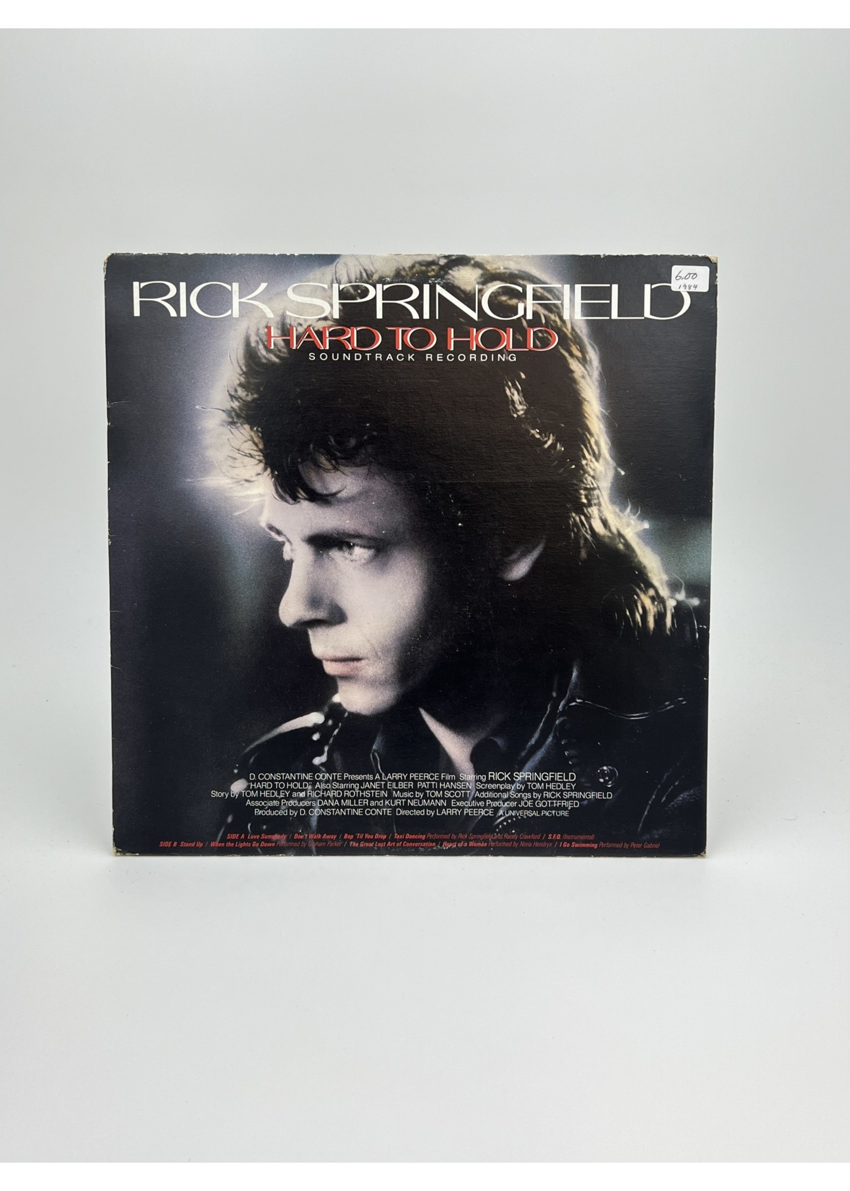 LP Rick Springfield Hard to Hold Soundtrack LP Record