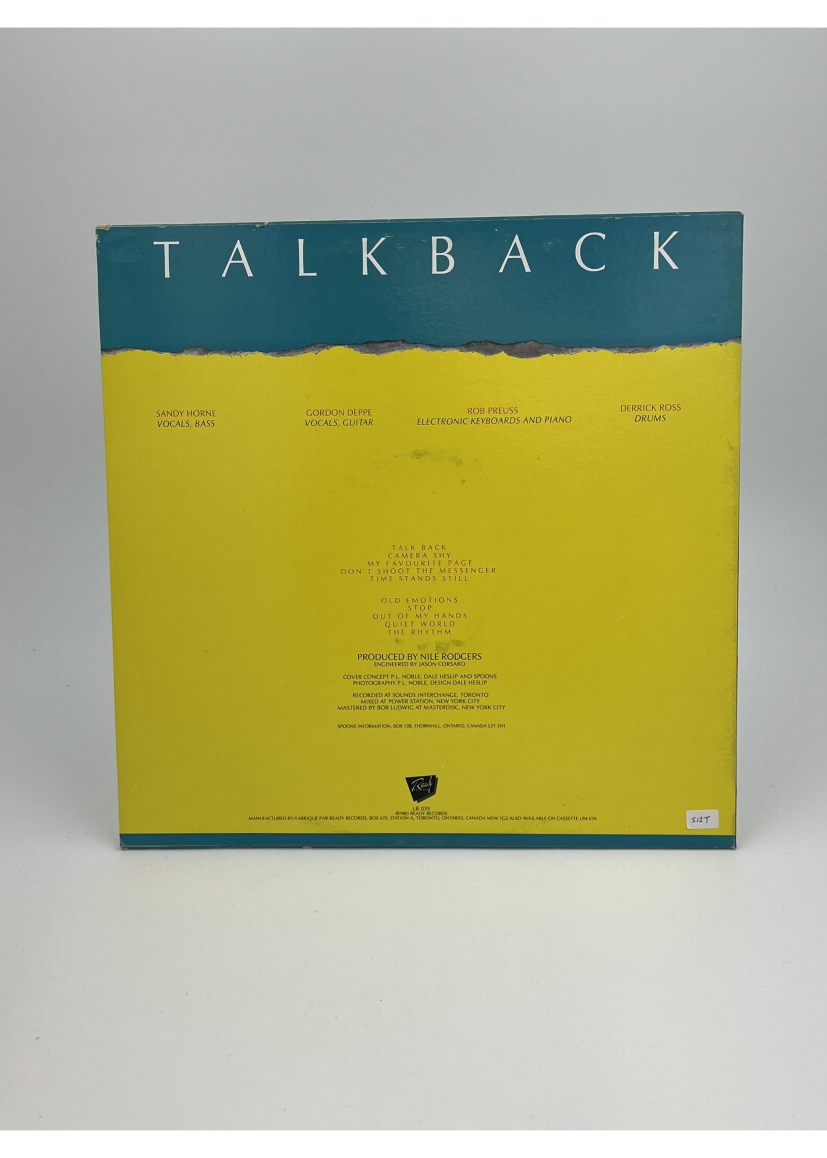 LP Spoons Talkback LP Record