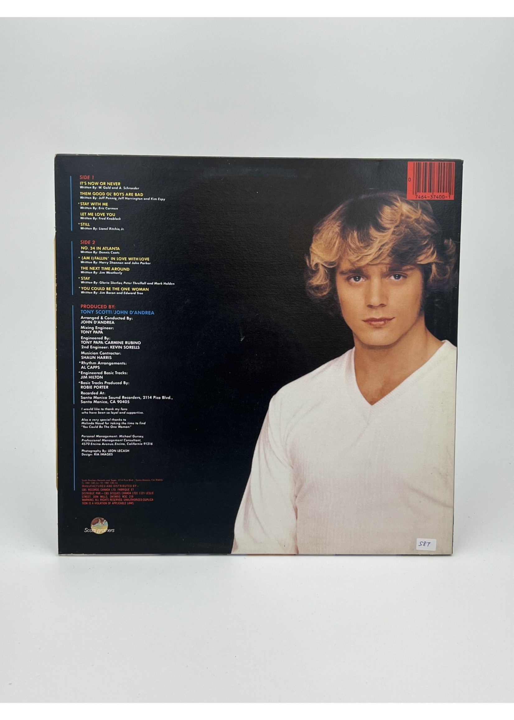 LP John Schneider Now or Never LP Record