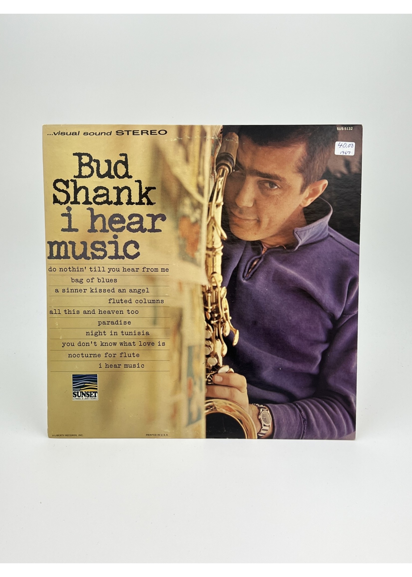 LP Bud Shank I Hear Music LP Record