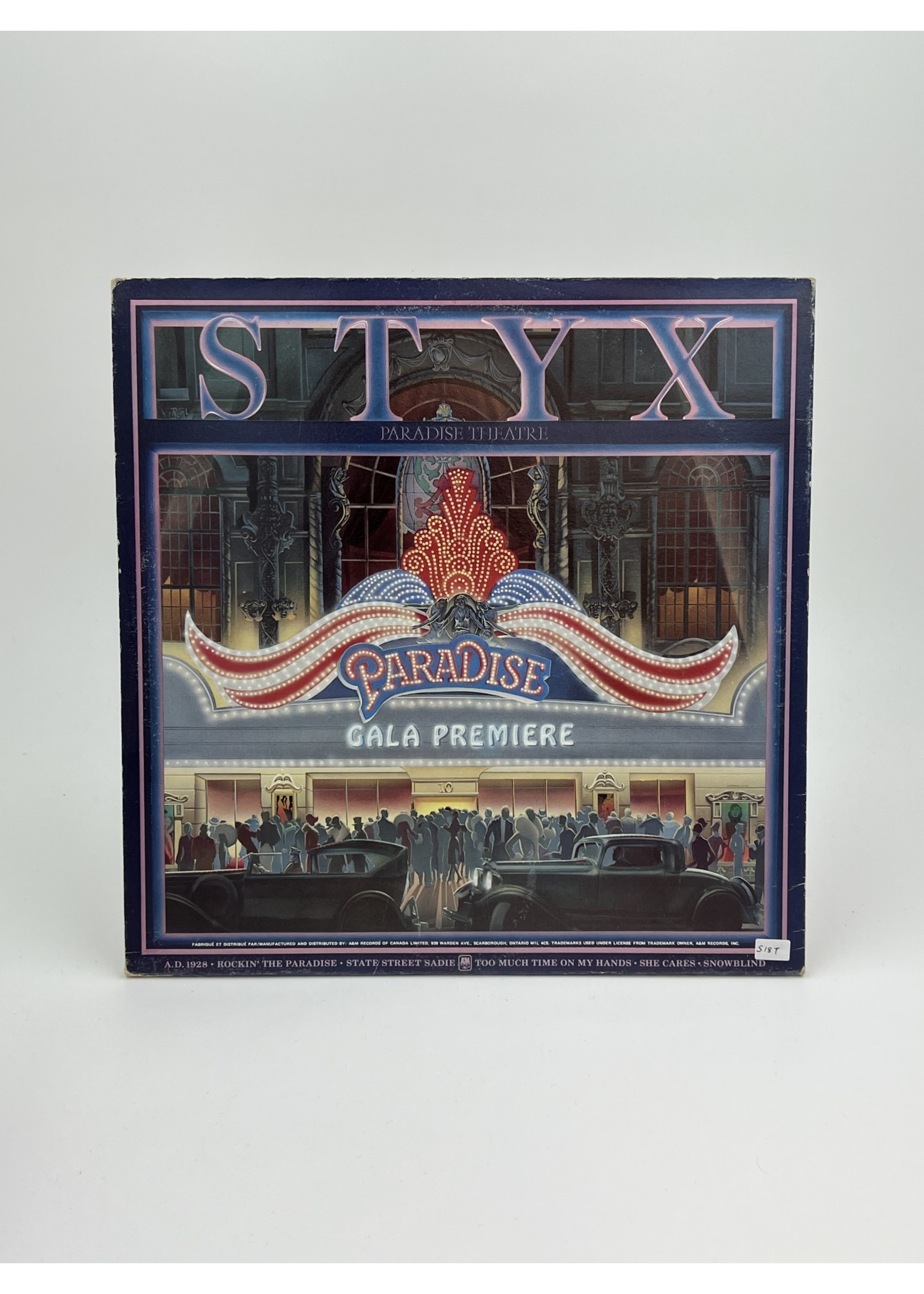 LP Styx Paradise Theatre LP Record