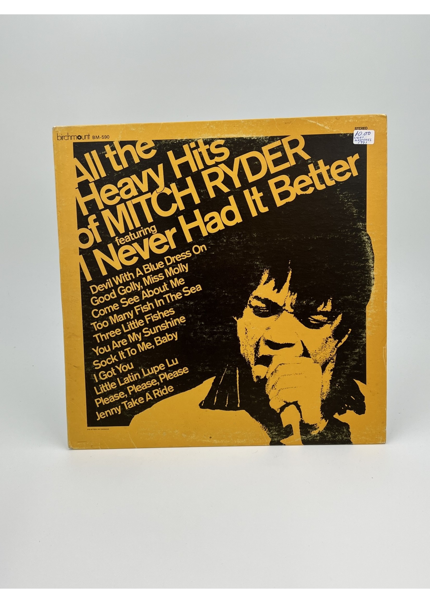 LP Mitch Ryder All The Heavy Hits LP Record