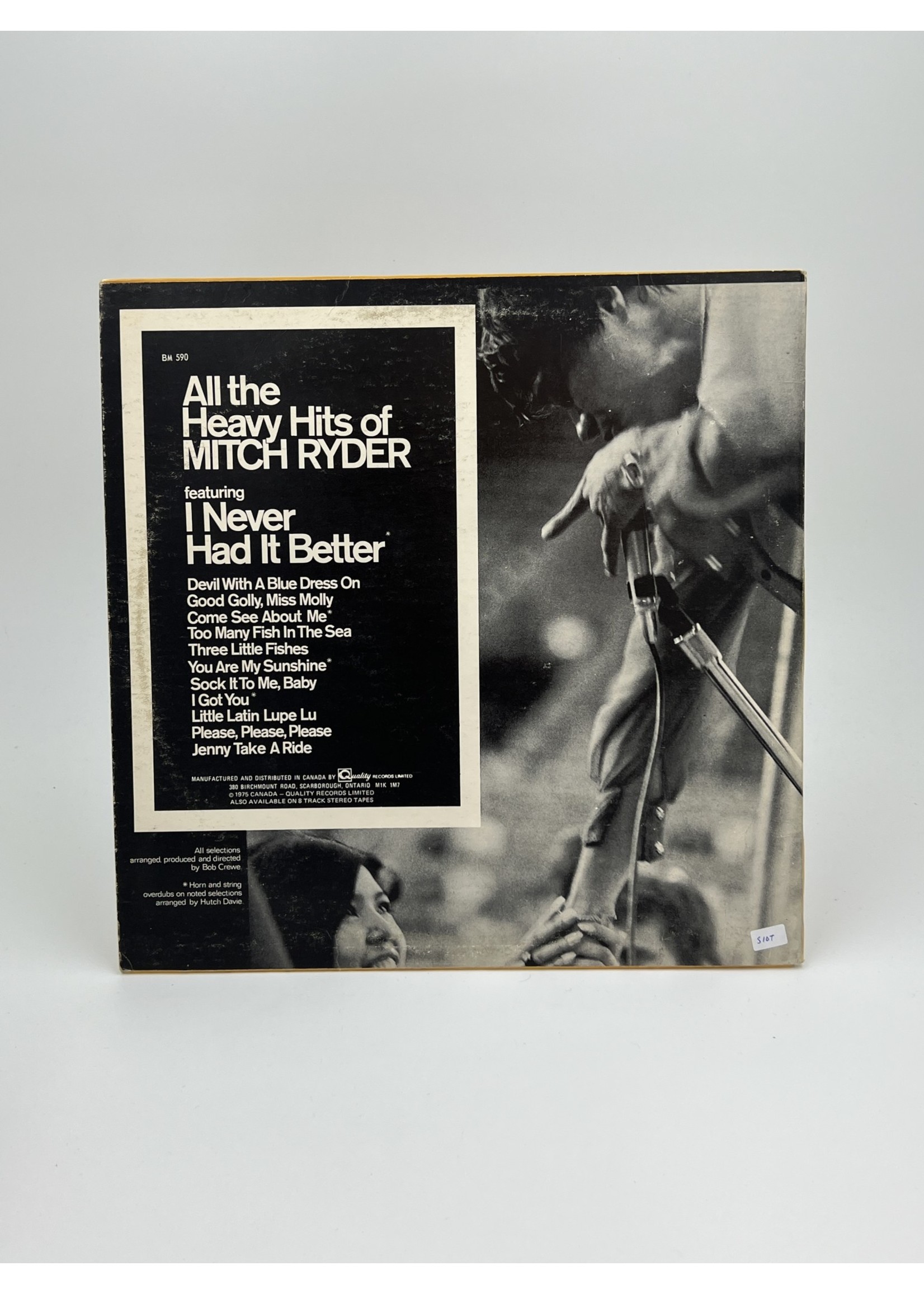 LP Mitch Ryder All The Heavy Hits LP Record