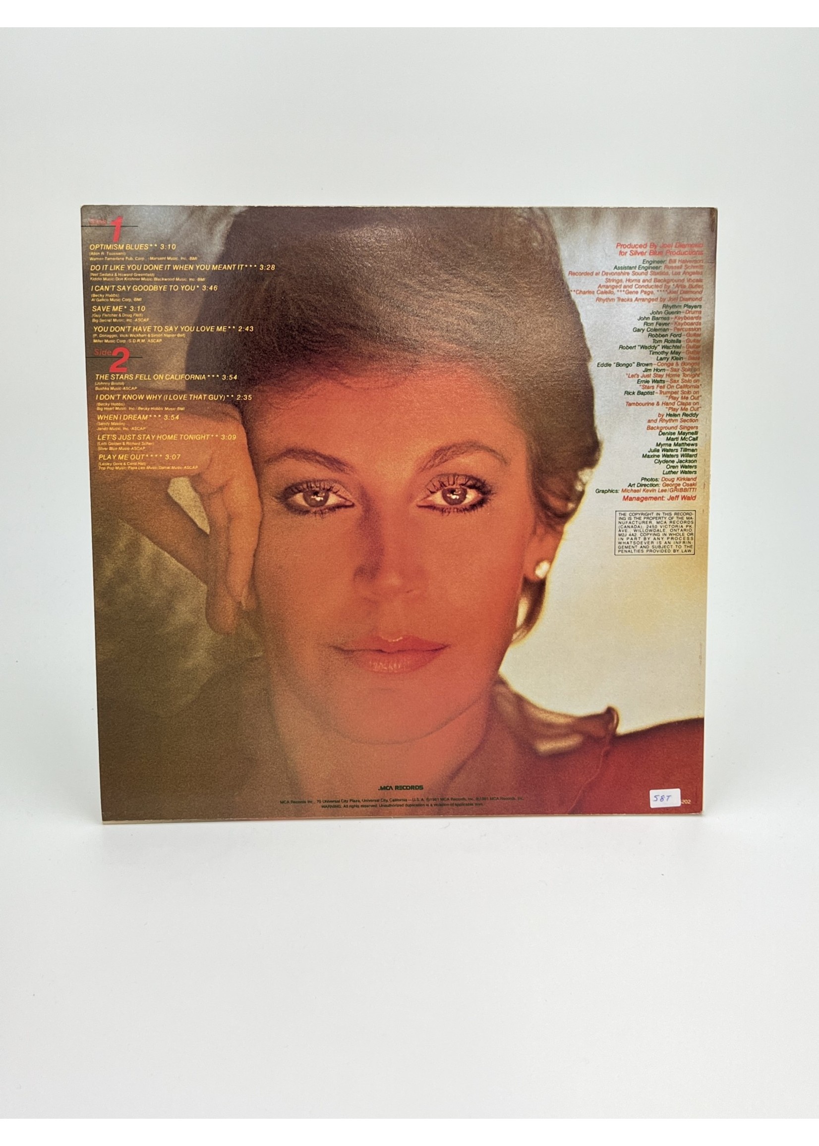 LP Helen Reddy Play Me Out LP Record