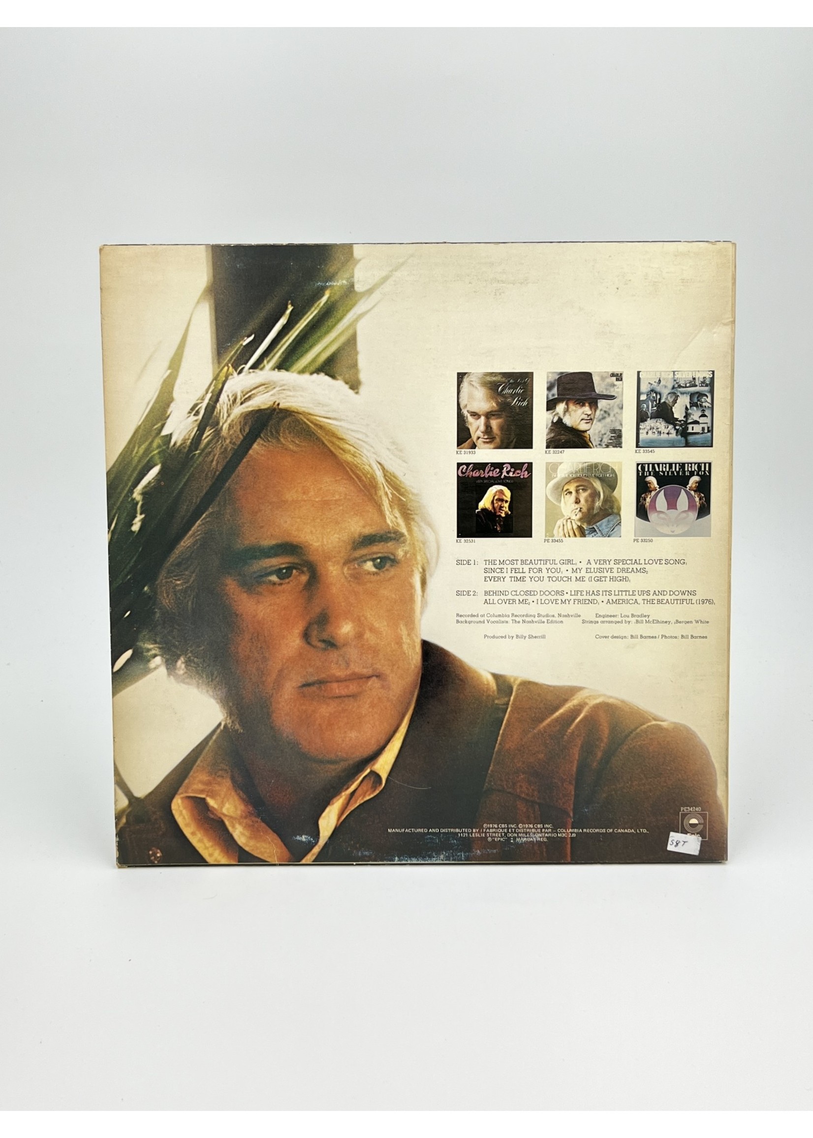 LP Charlie Rich Greatest Hits LP Record