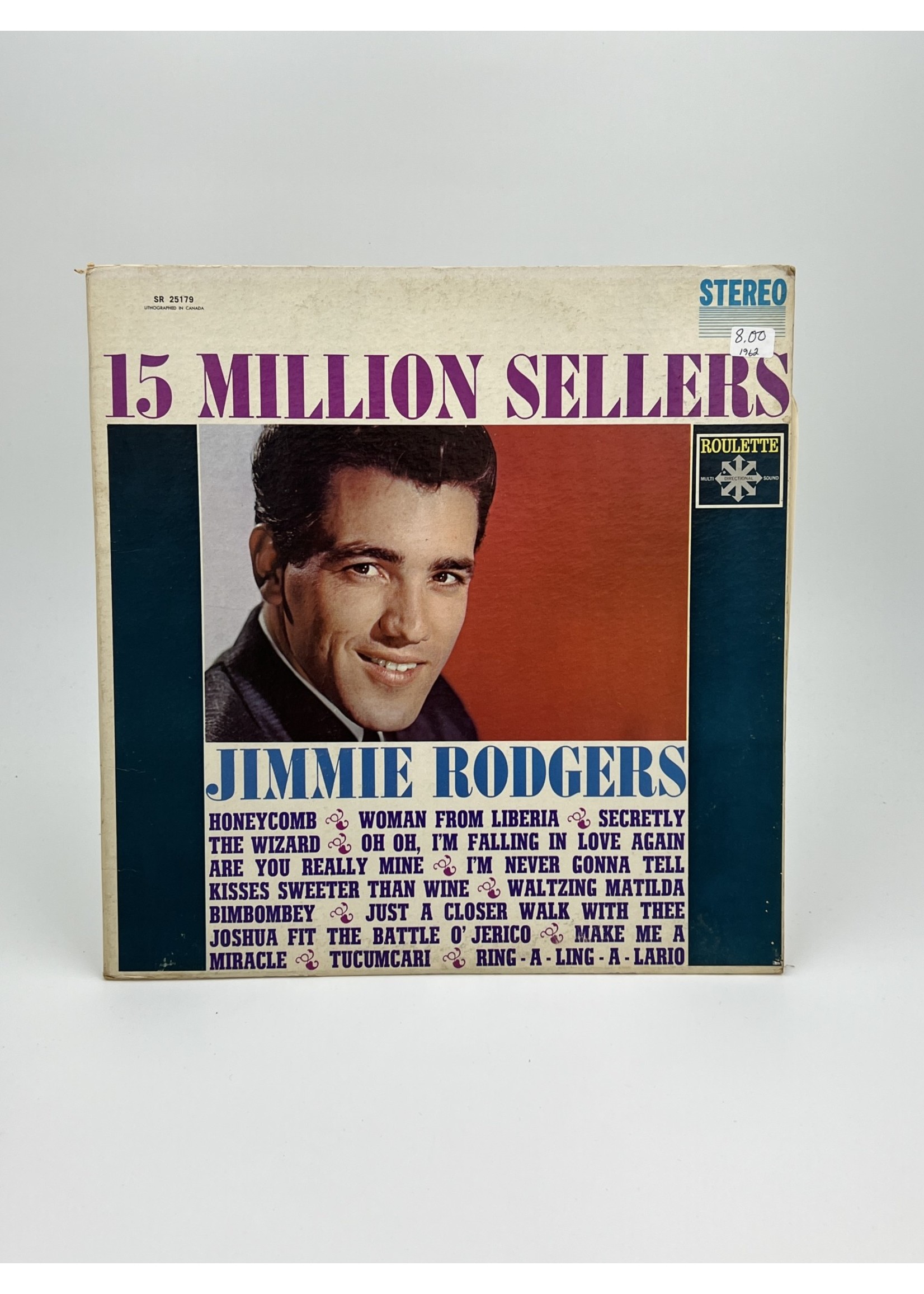 LP Jimmie Rodgers 15 Million Sellers LP Record