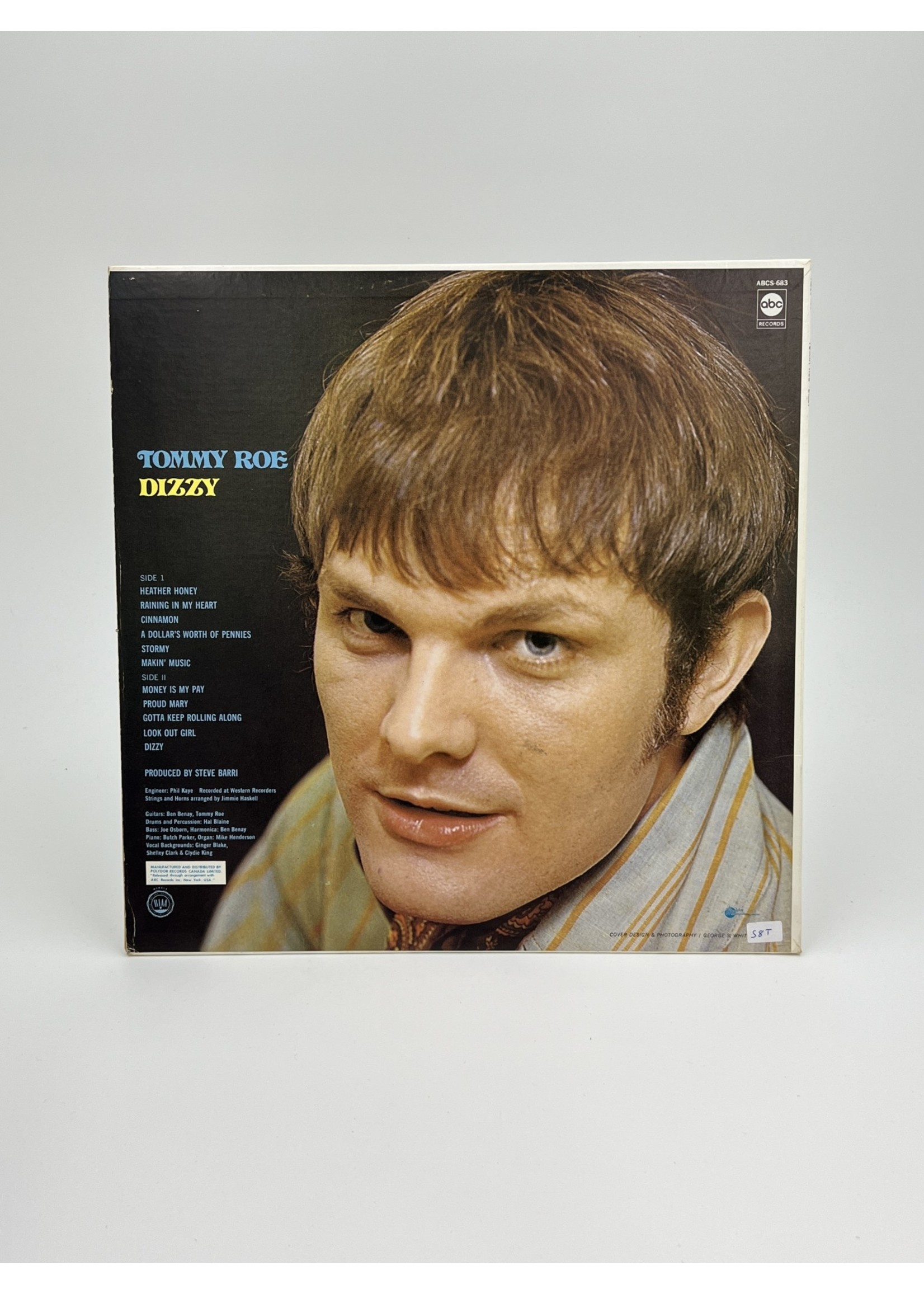 LP Tommy Roe Dizzy LP Record