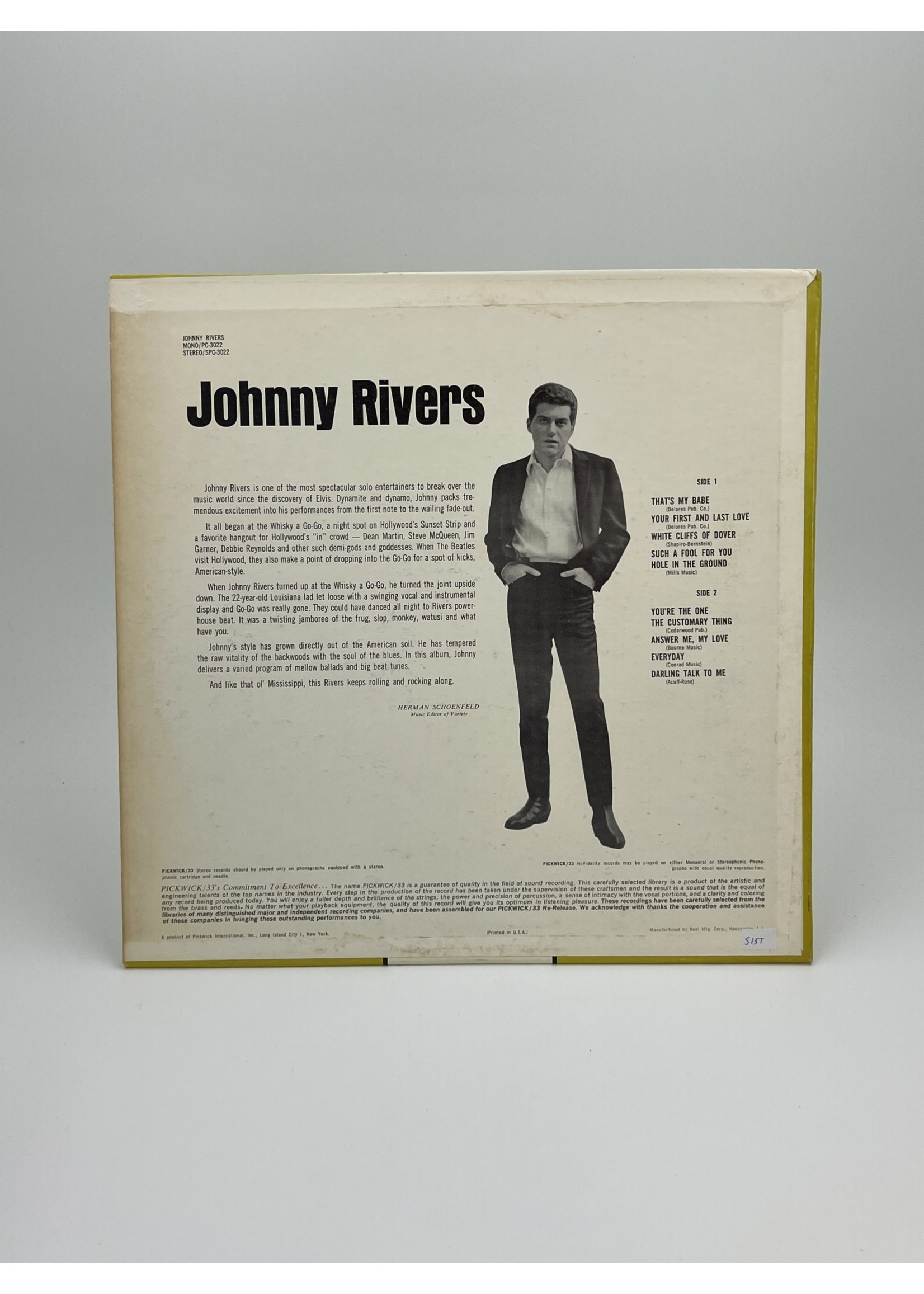 LP Johnny Rivers LP Record