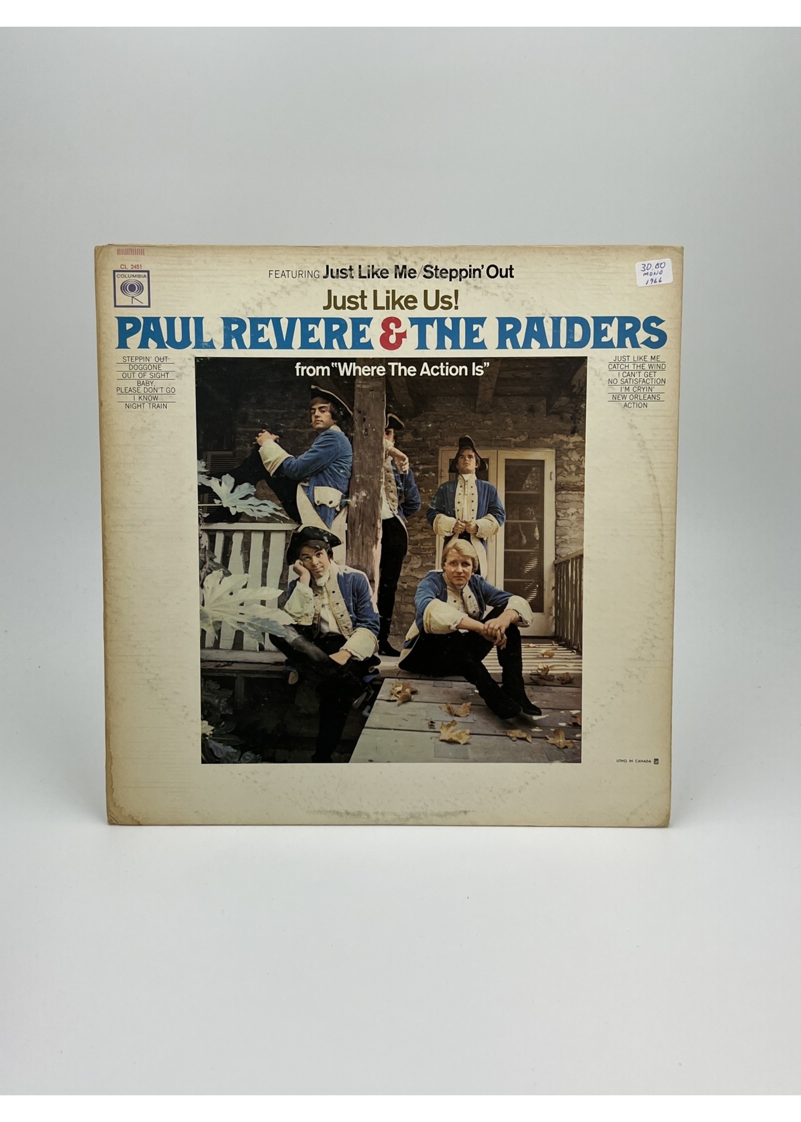 LP Paul Revere and The Raiders Just Like Us LP Record