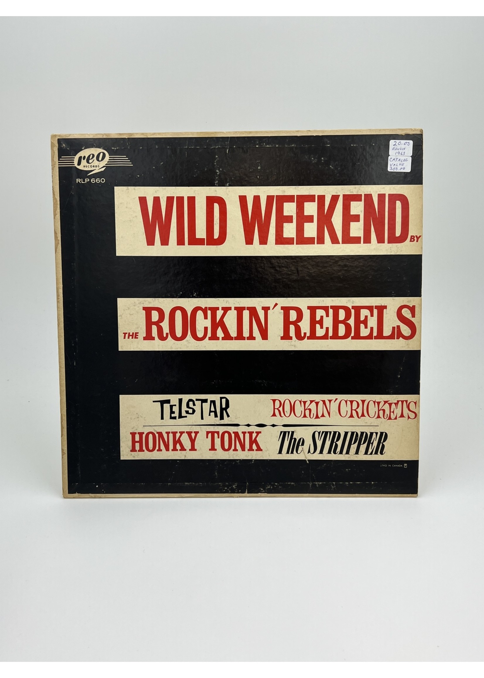 LP Rockin Rebels Wild Weekend LP Record