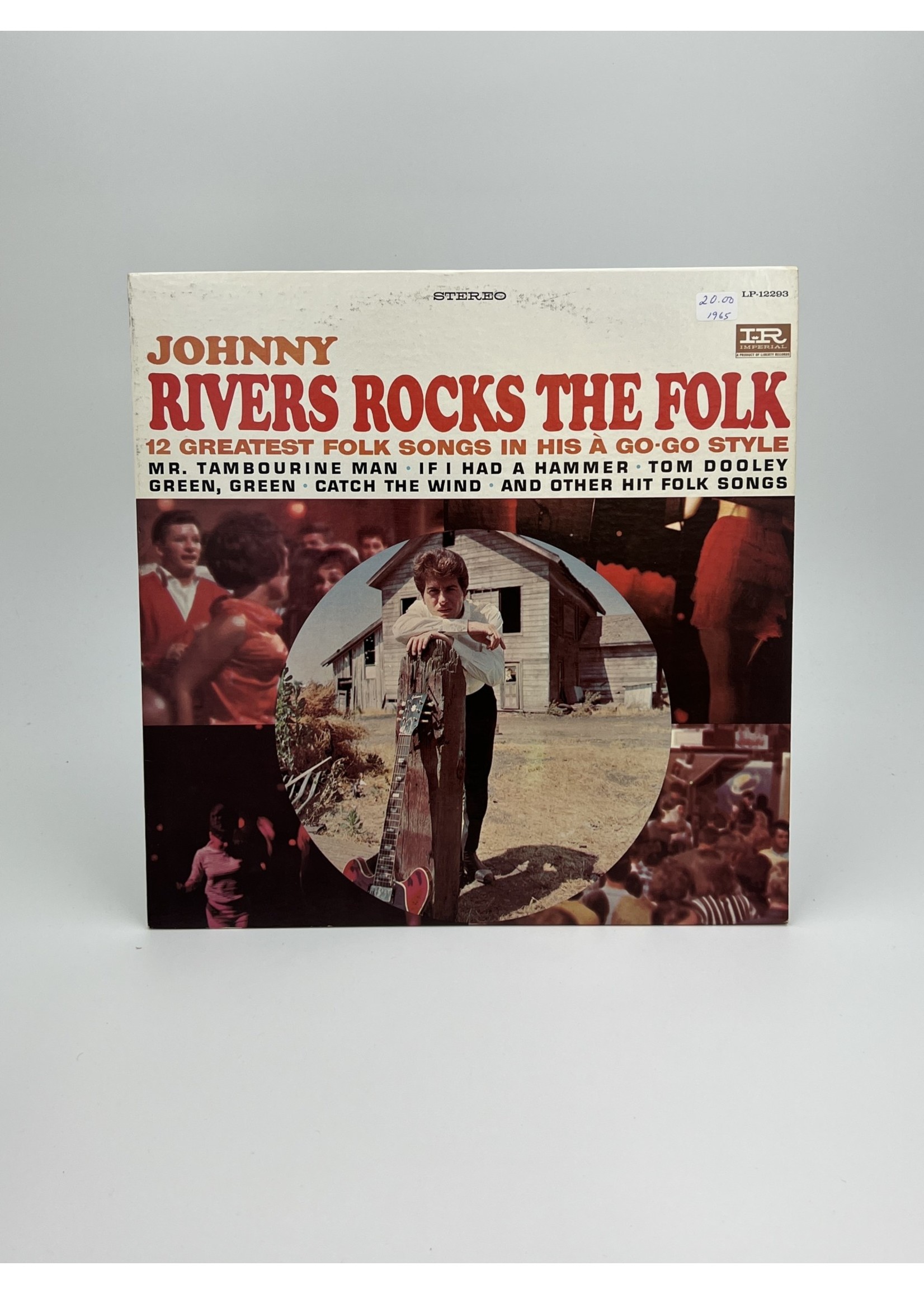 LP Johnny Rivers Rocks The Folks LP Record