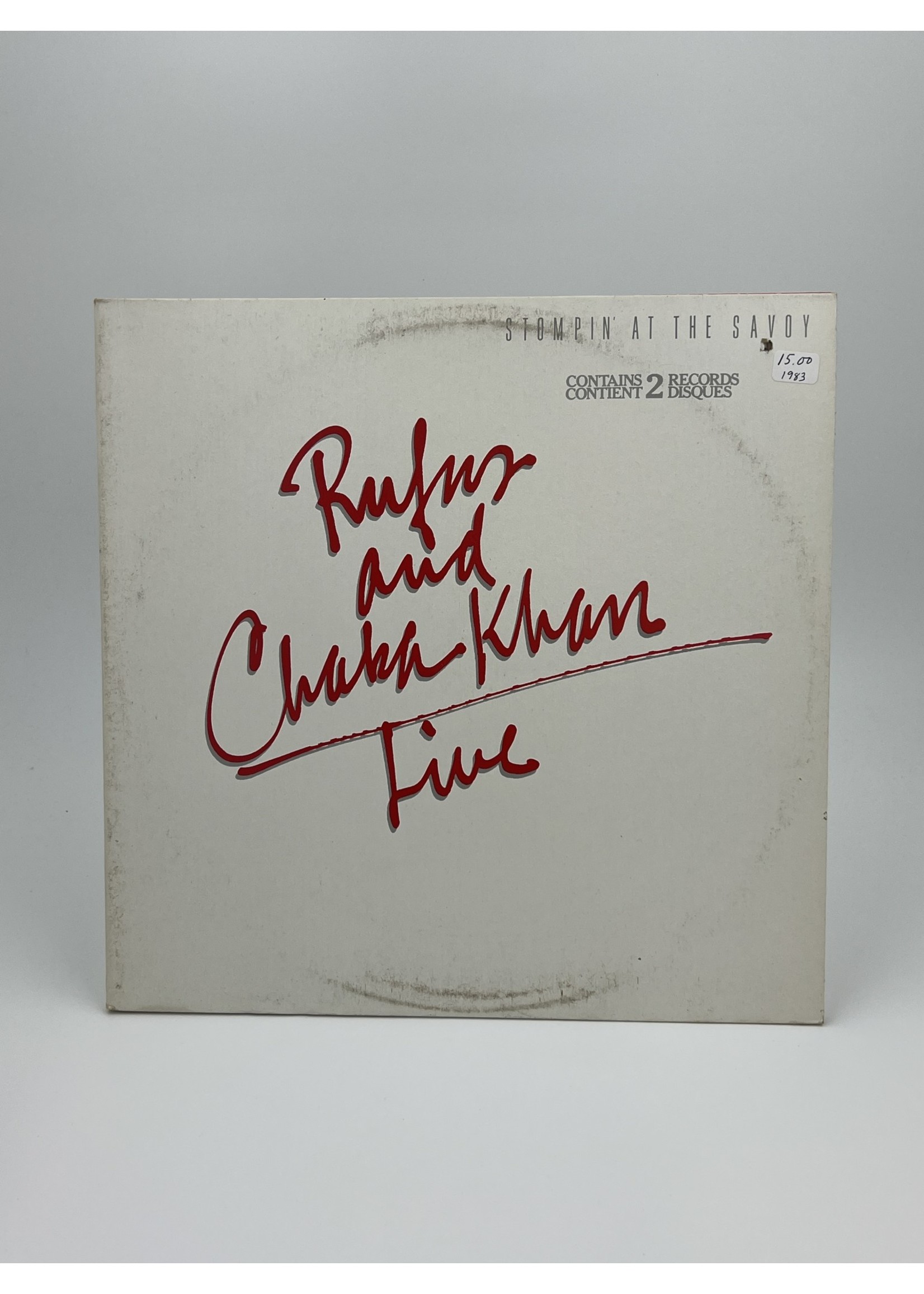 LP Rufus and Chaka Khan Live LP 2 Record