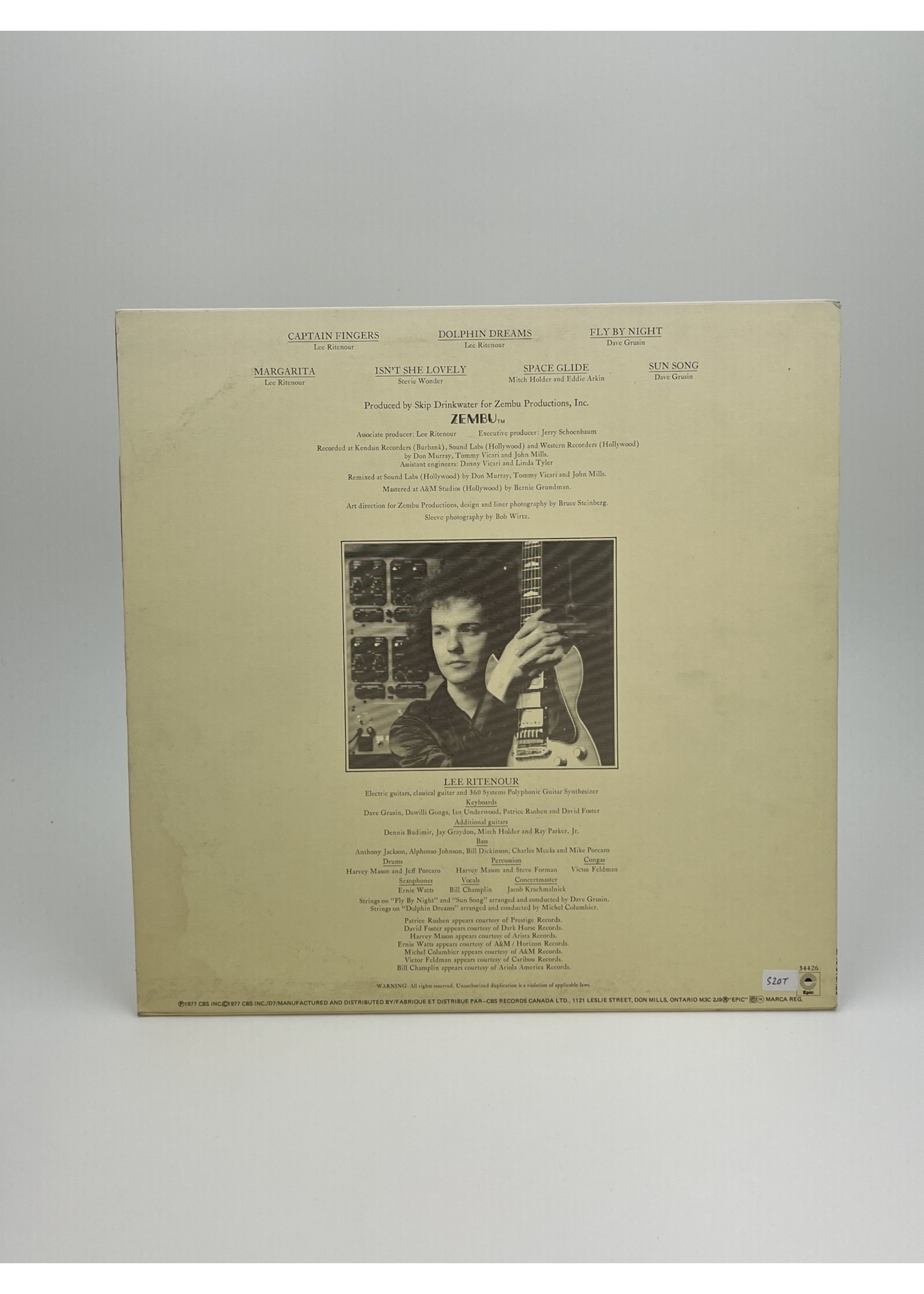 LP Lee Ritenour Captain Fingers LP Record
