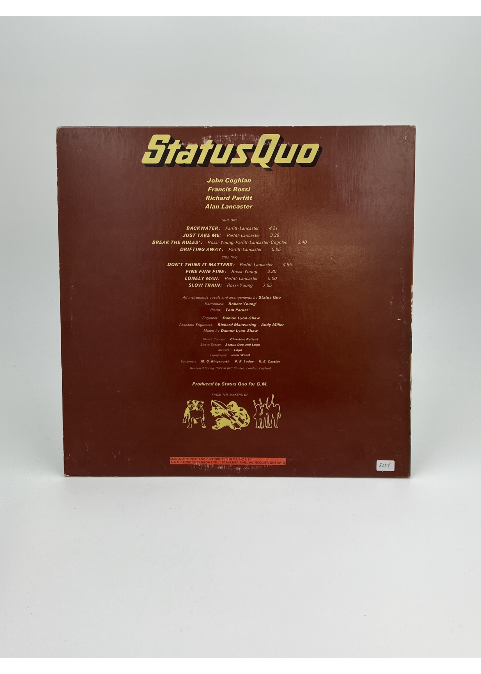 LP Status Quo Quo LP Record