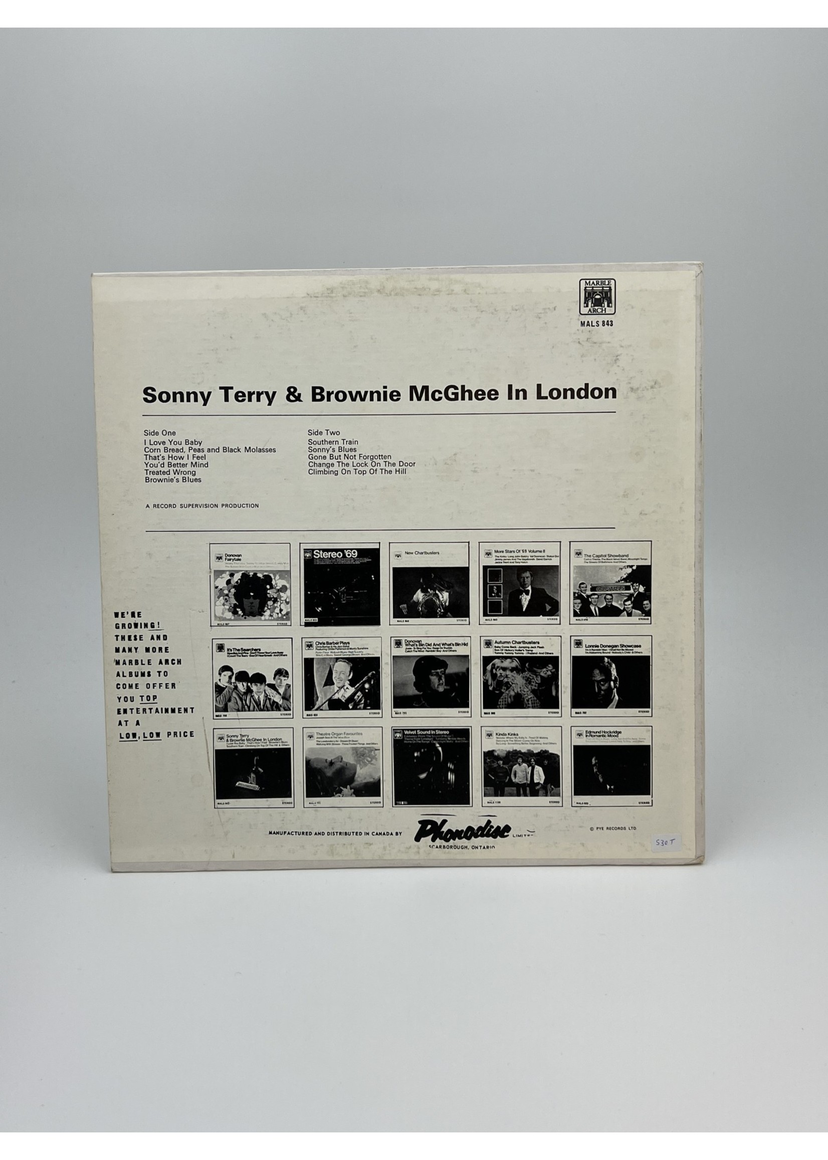 LP Sonny Terry and Brownie McGhee In London LP Record
