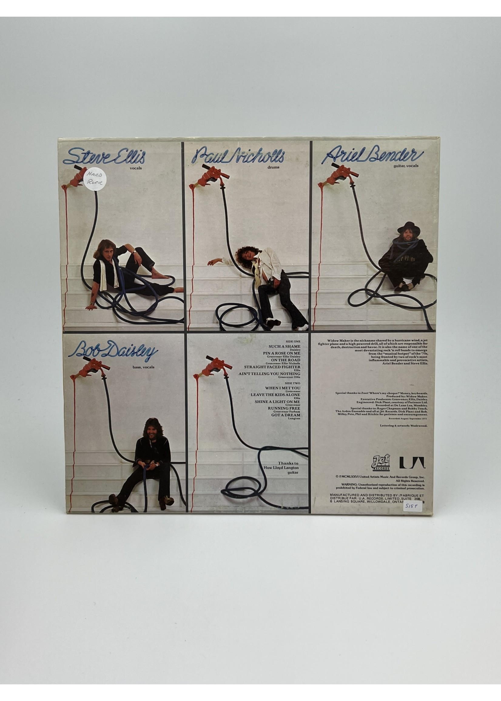 LP Widow Maker LP Record