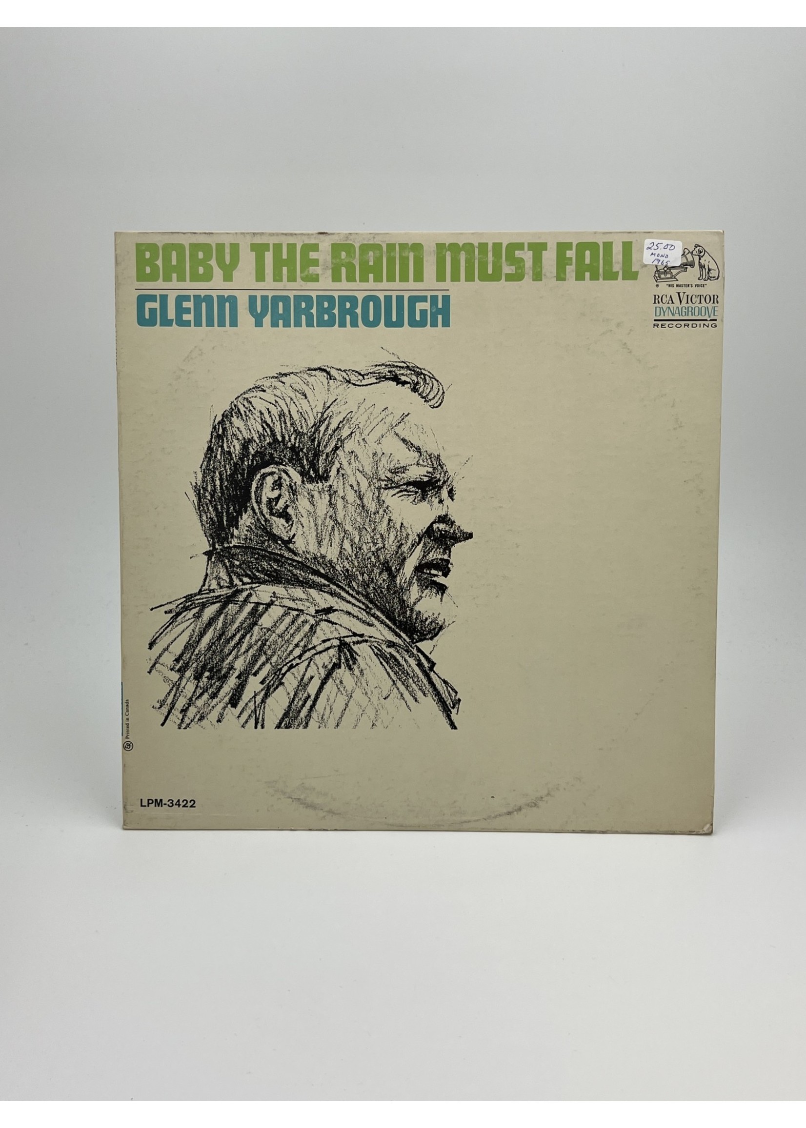 LP Glenn Yarbrough Baby The Rain Must Fall LP Record