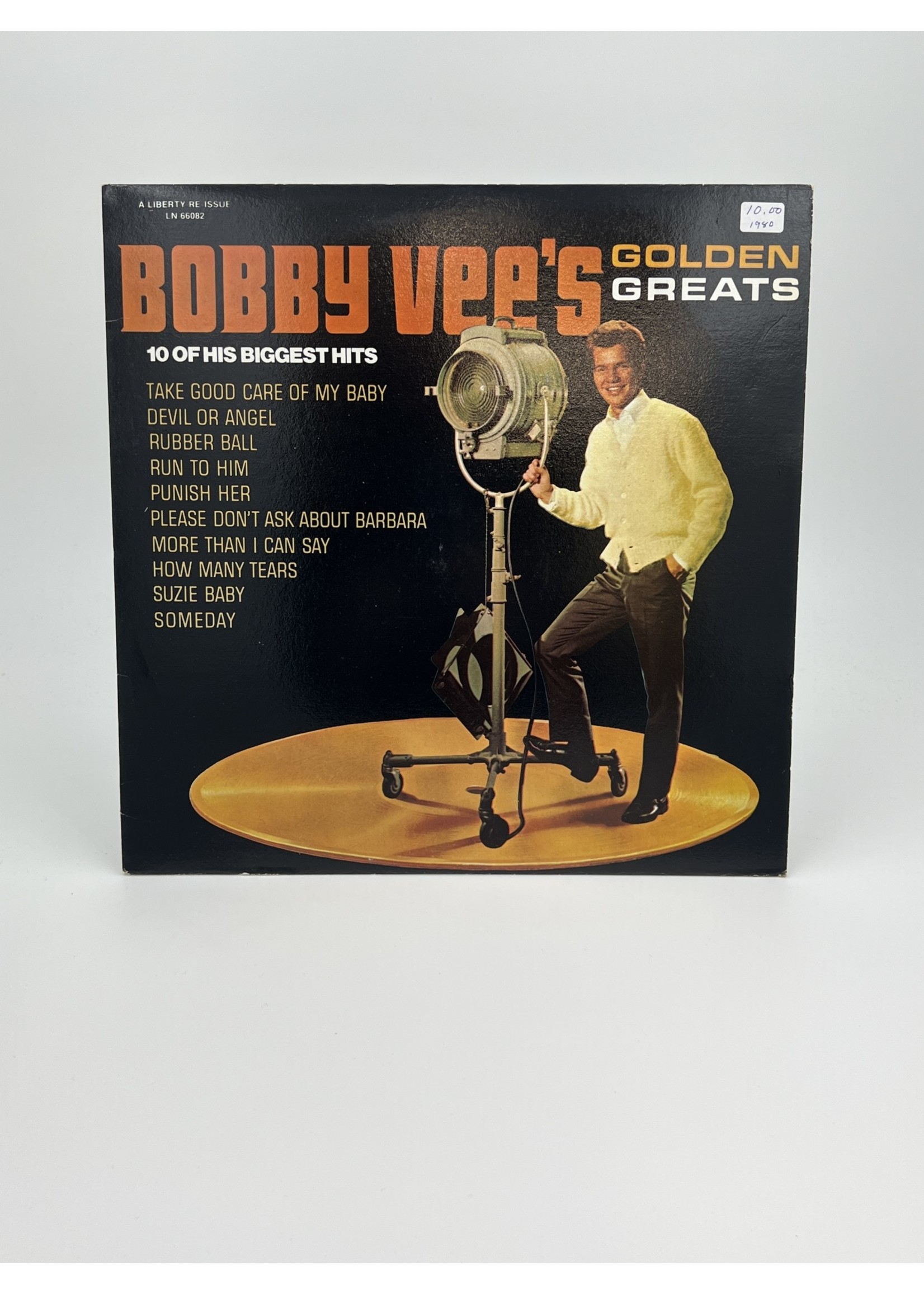 LP Bobby Vees Golden Greats 10 of his Biggest Hits LP Record