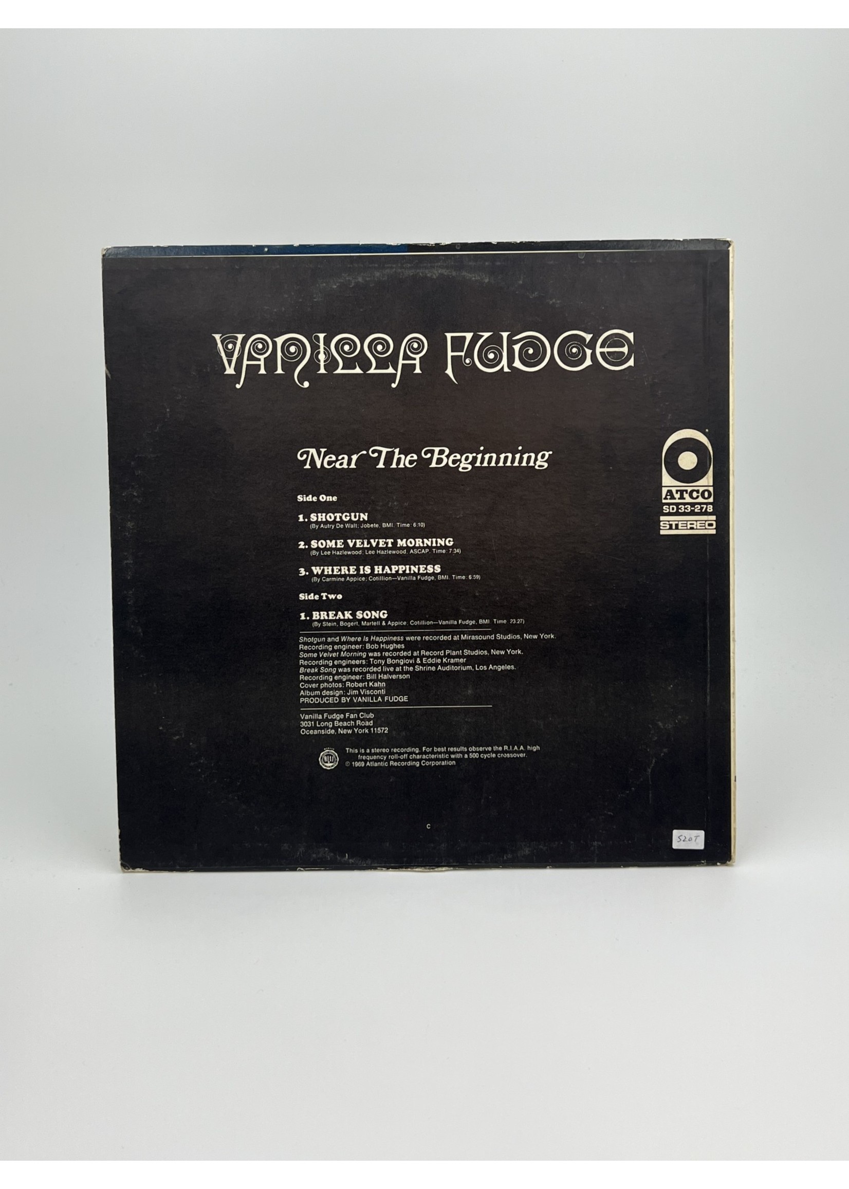 LP Vanilla Fudge Near The Beginning LP Record