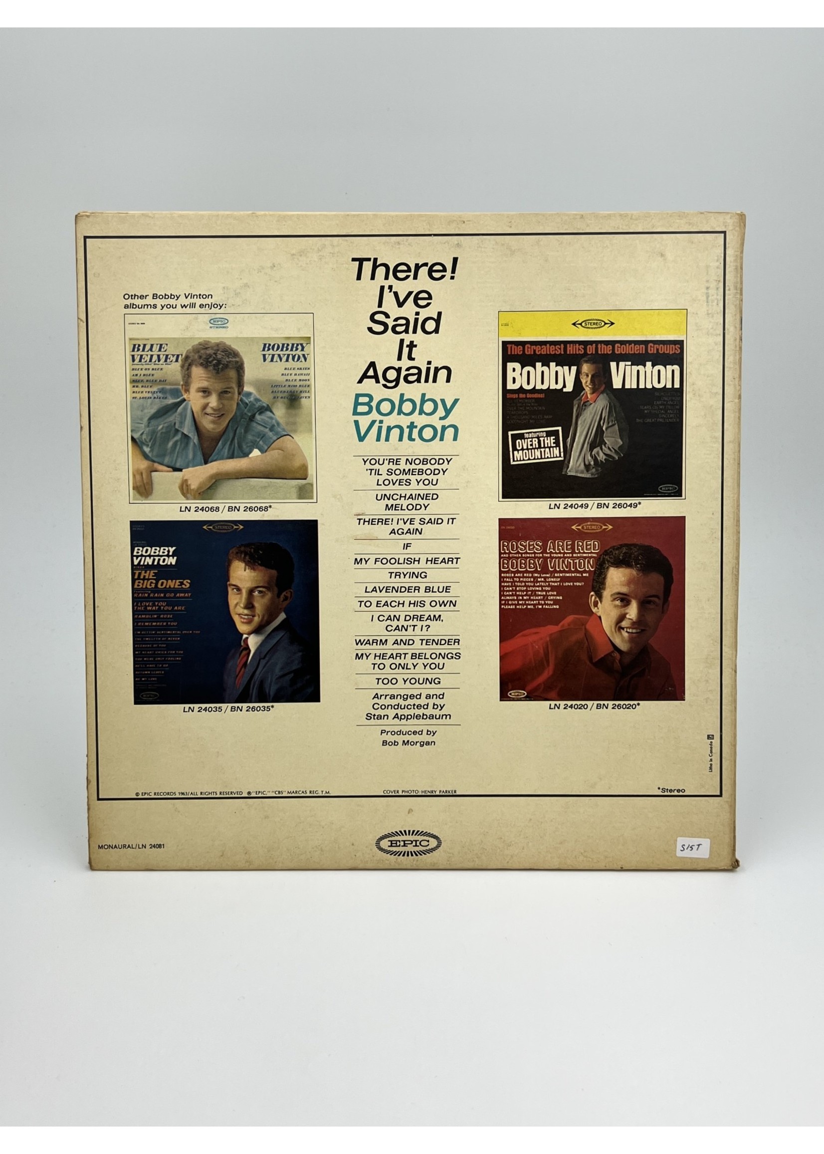 LP There Ive Said It Again Bobby Vinton LP Record