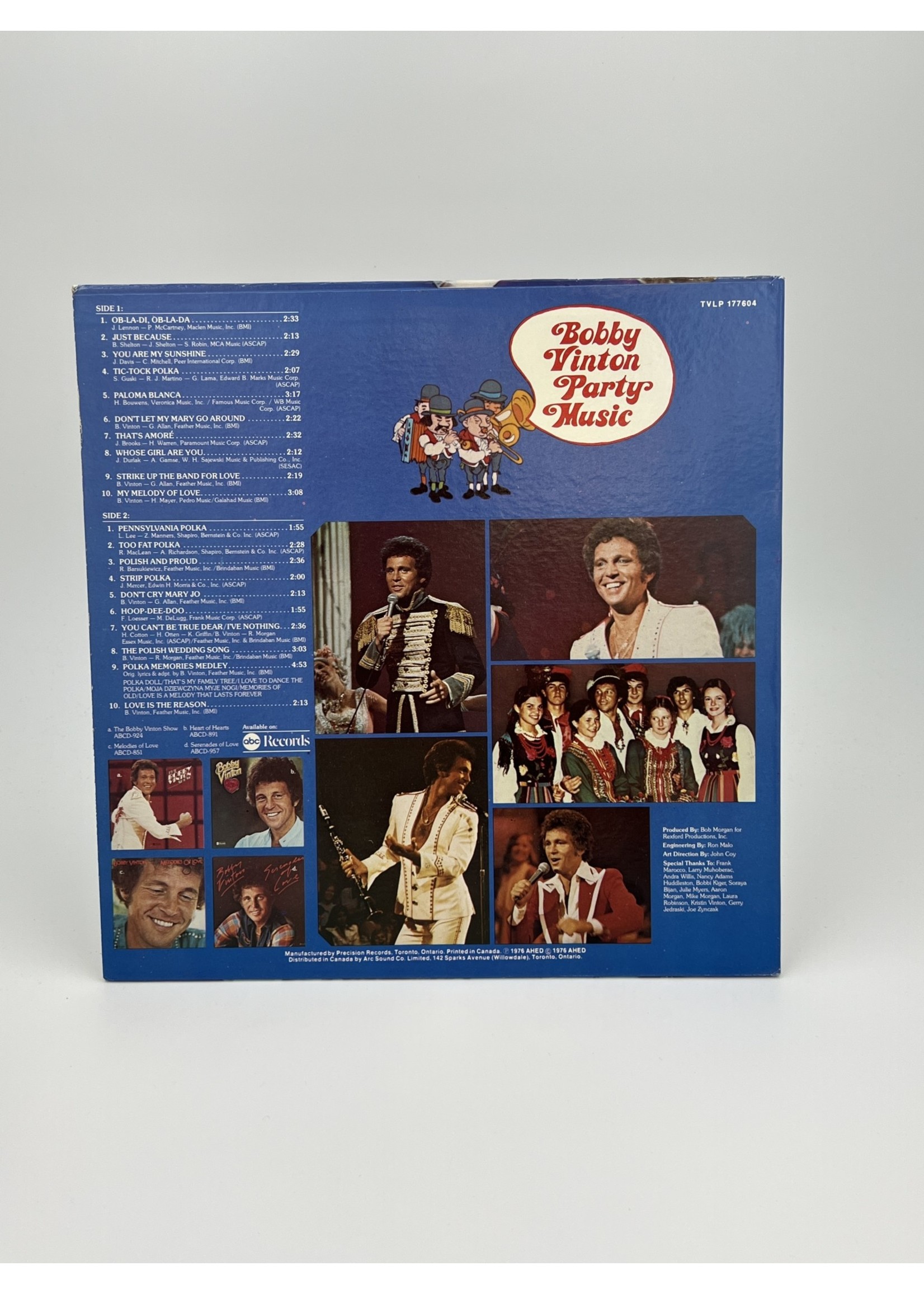 LP Bobby Vinton Party Music 20 Hits LP Record
