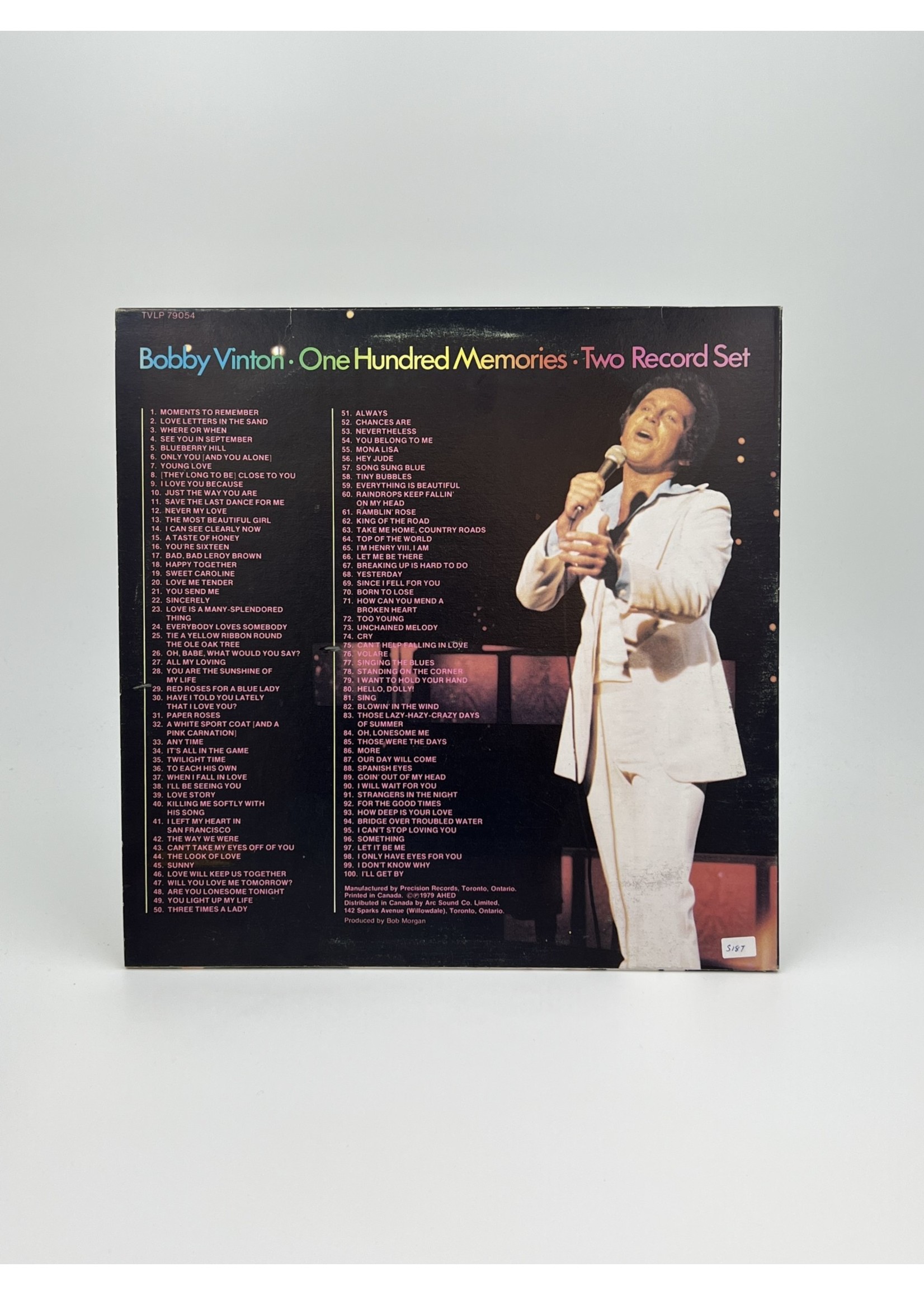 LP Bobby Vinton 100 Memories LP 2 Record