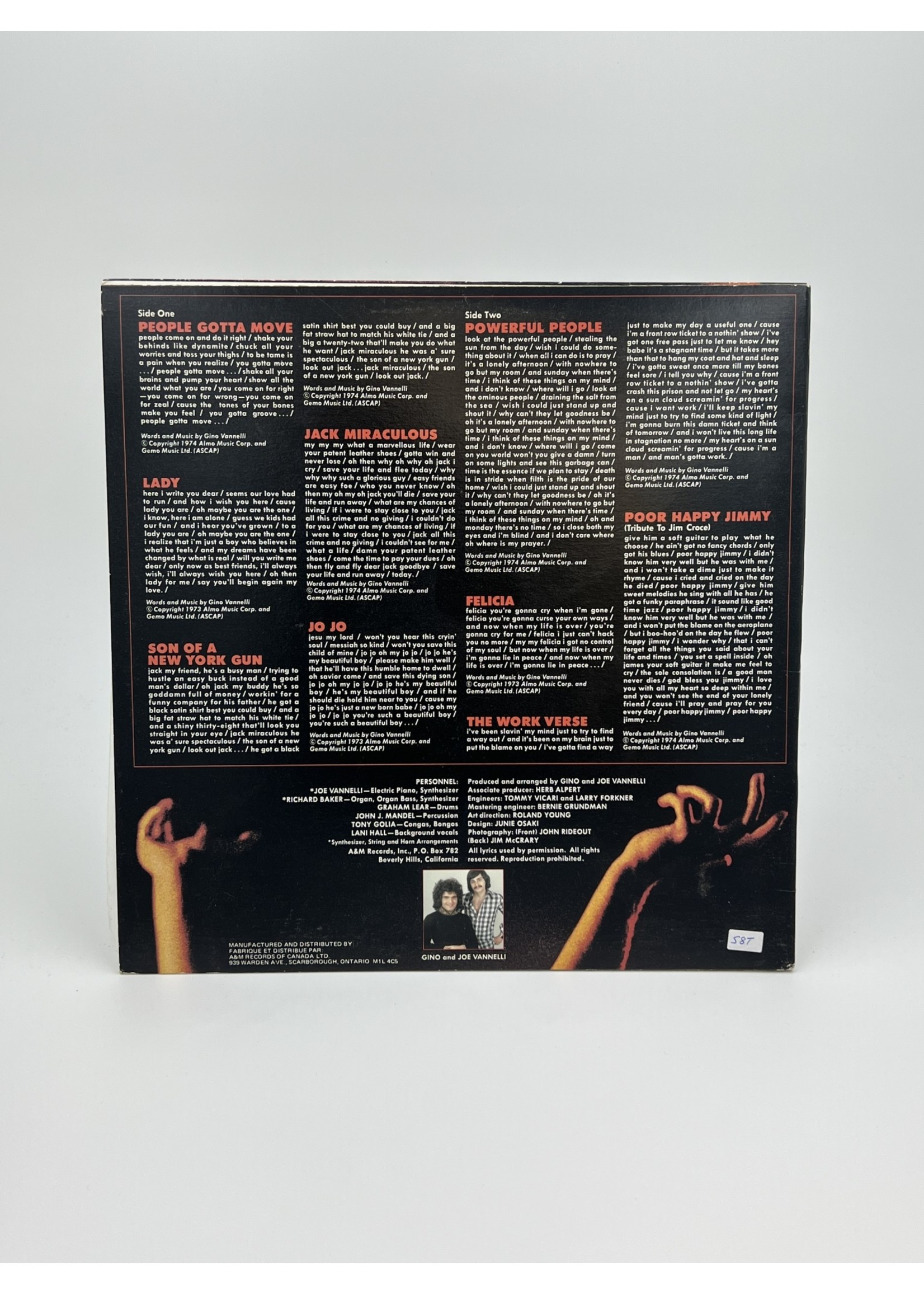 LP Gino Vannelli Powerful People var2 LP Record