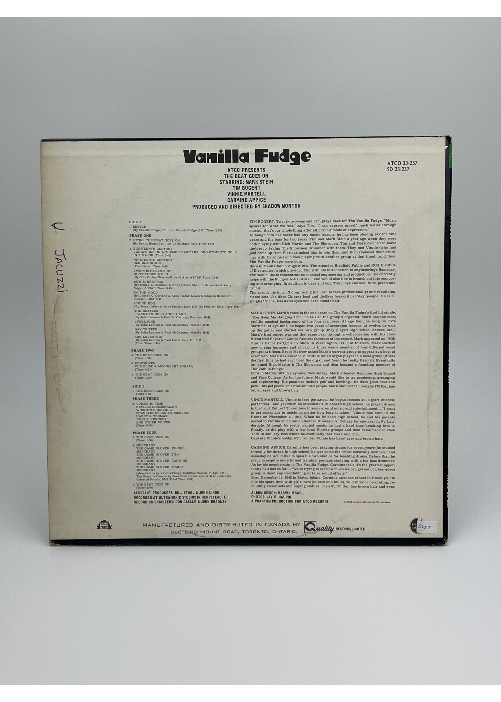 LP Vanilla Fudge The Beat Goes On var2 LP Record