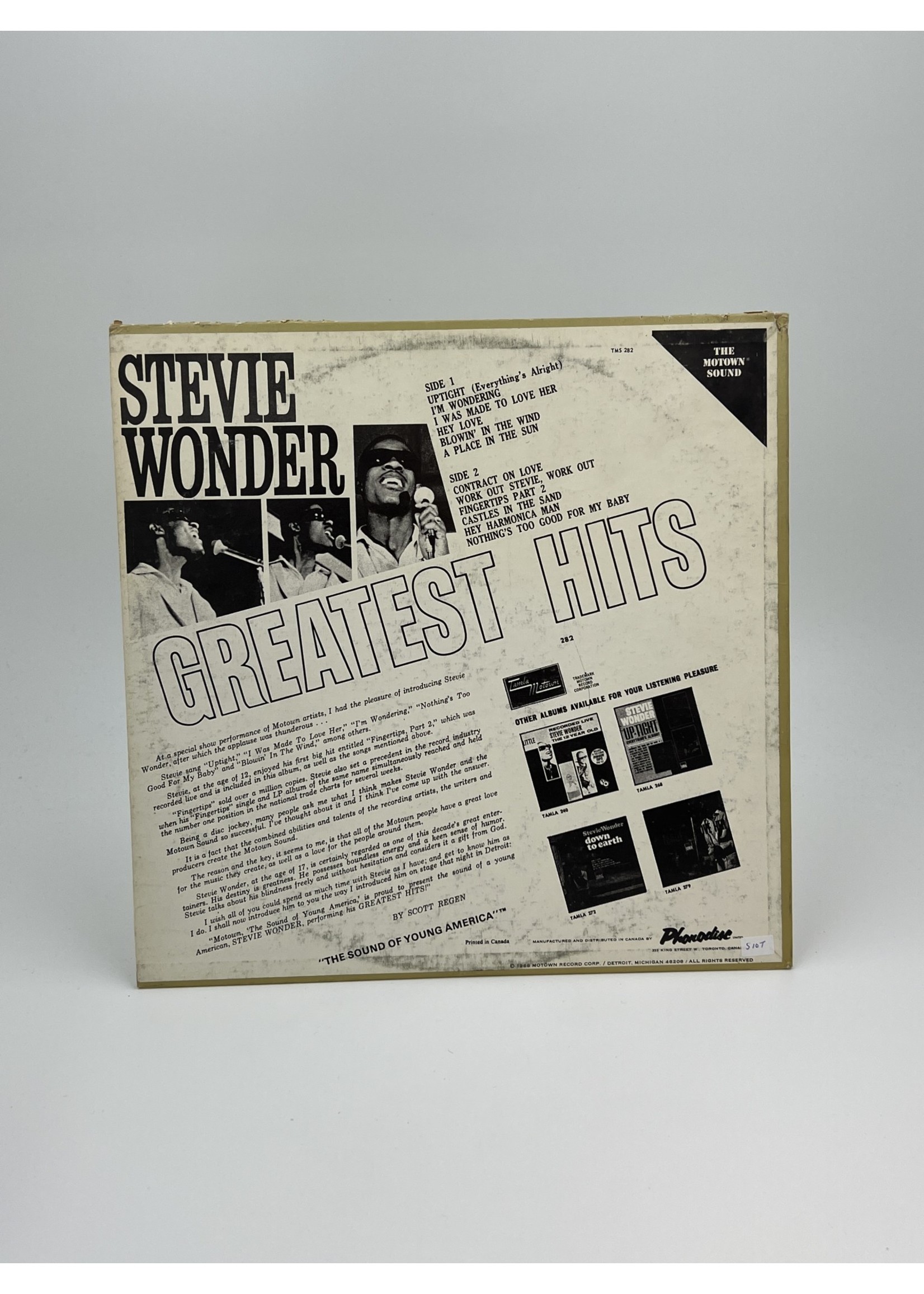 LP Stevie Wonder Greatest Hits LP Record