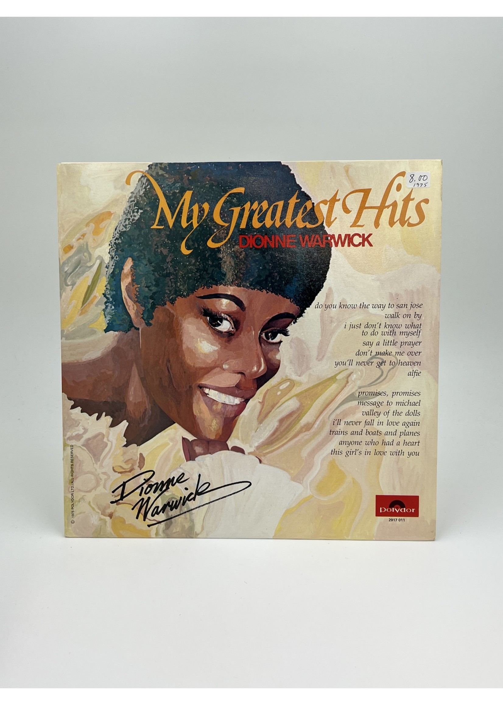 LP Dionne Warwick My Greatest Hits LP Record