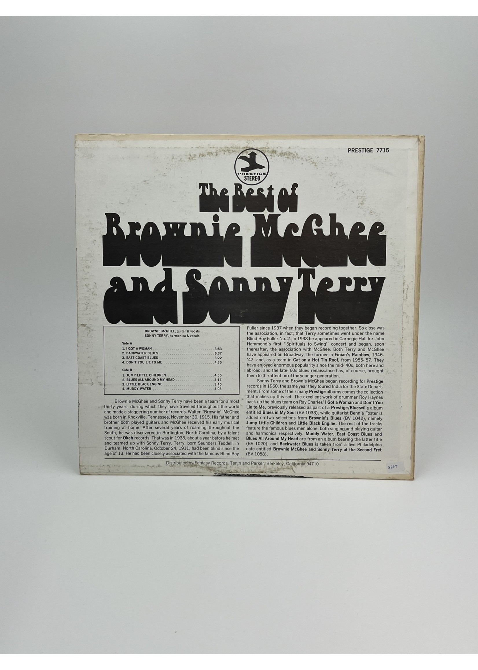 LP The Best of Brownie McGhee and Sonny Terry LP Record
