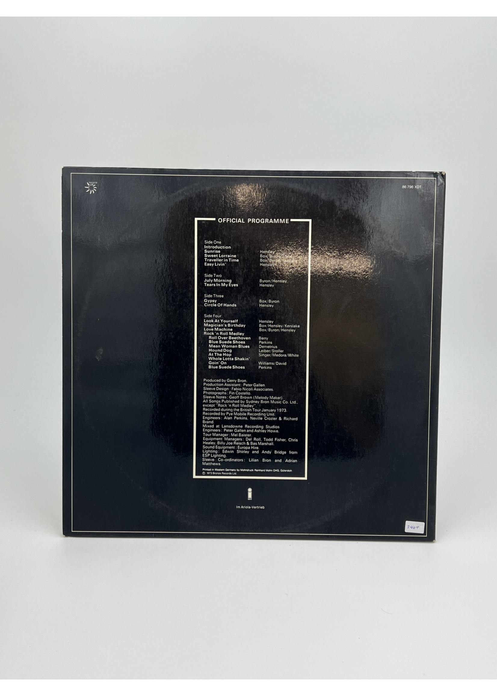 LP Uriah Heep Live Complete LP Record