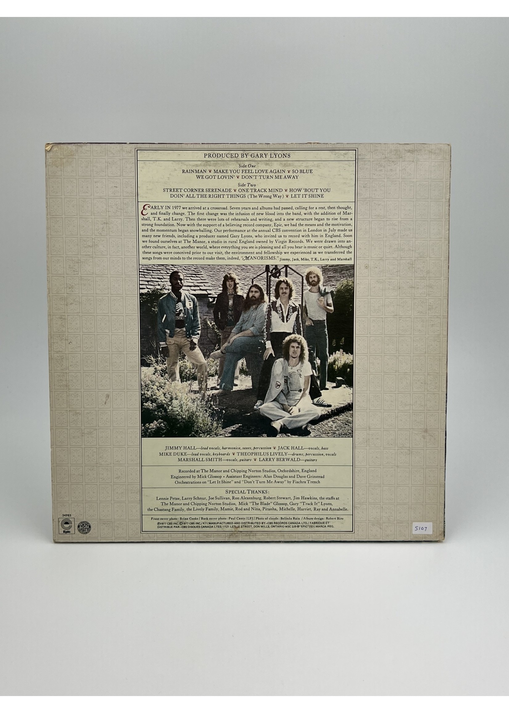 LP Wet Willie Manorisms LP Record