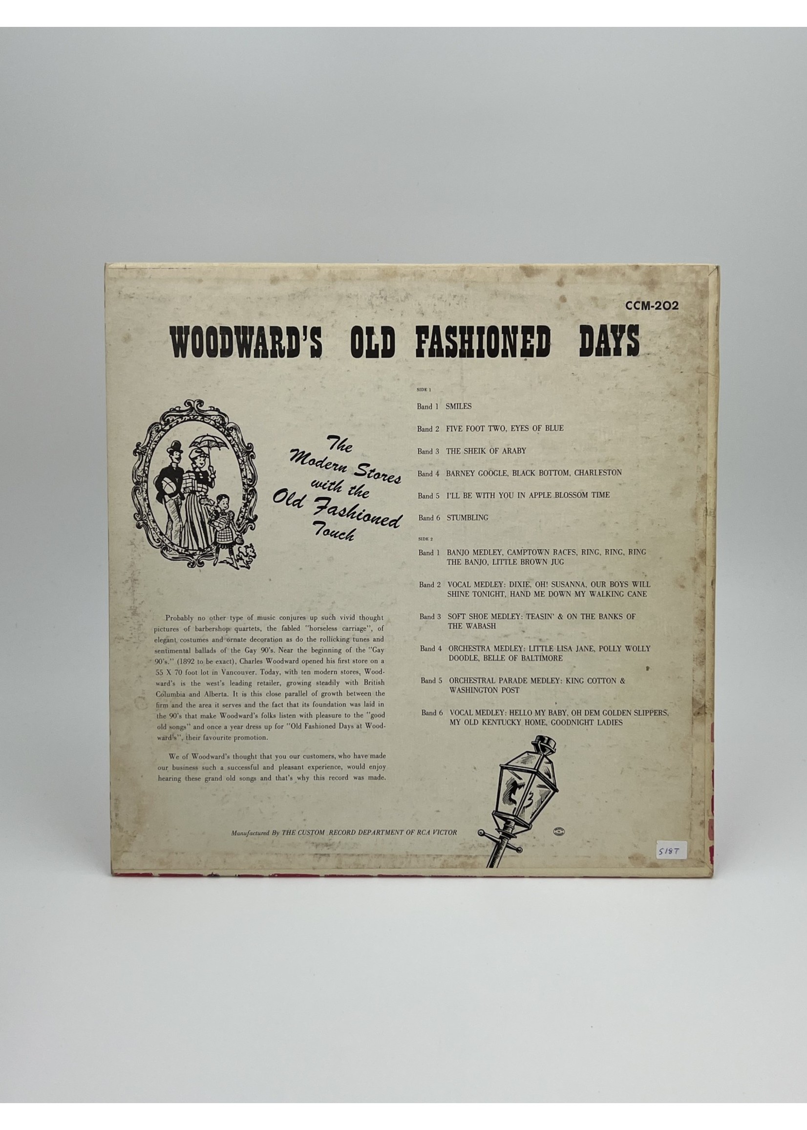 LP Woodwards Presents Old Fashioned Days var2 LP Record