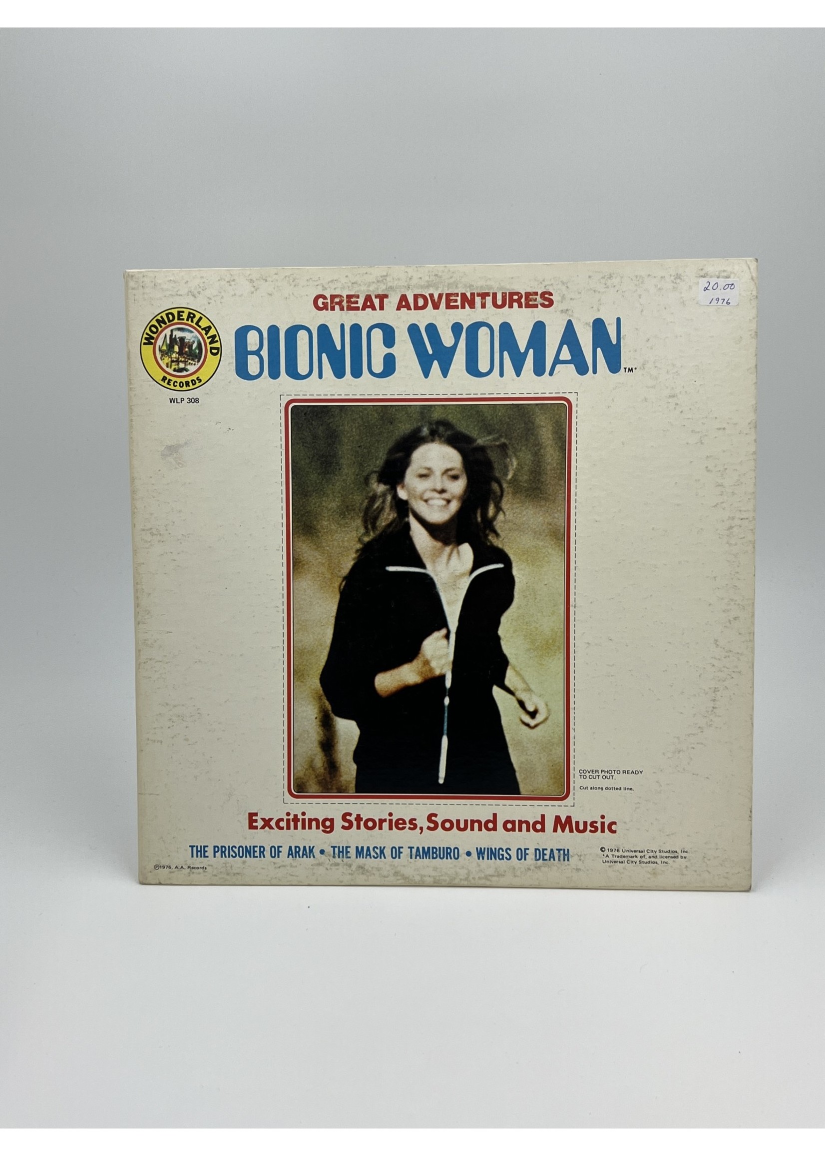 LP Great Adventures Bionic Woman 3 Never Before Heard Adventures LP Record