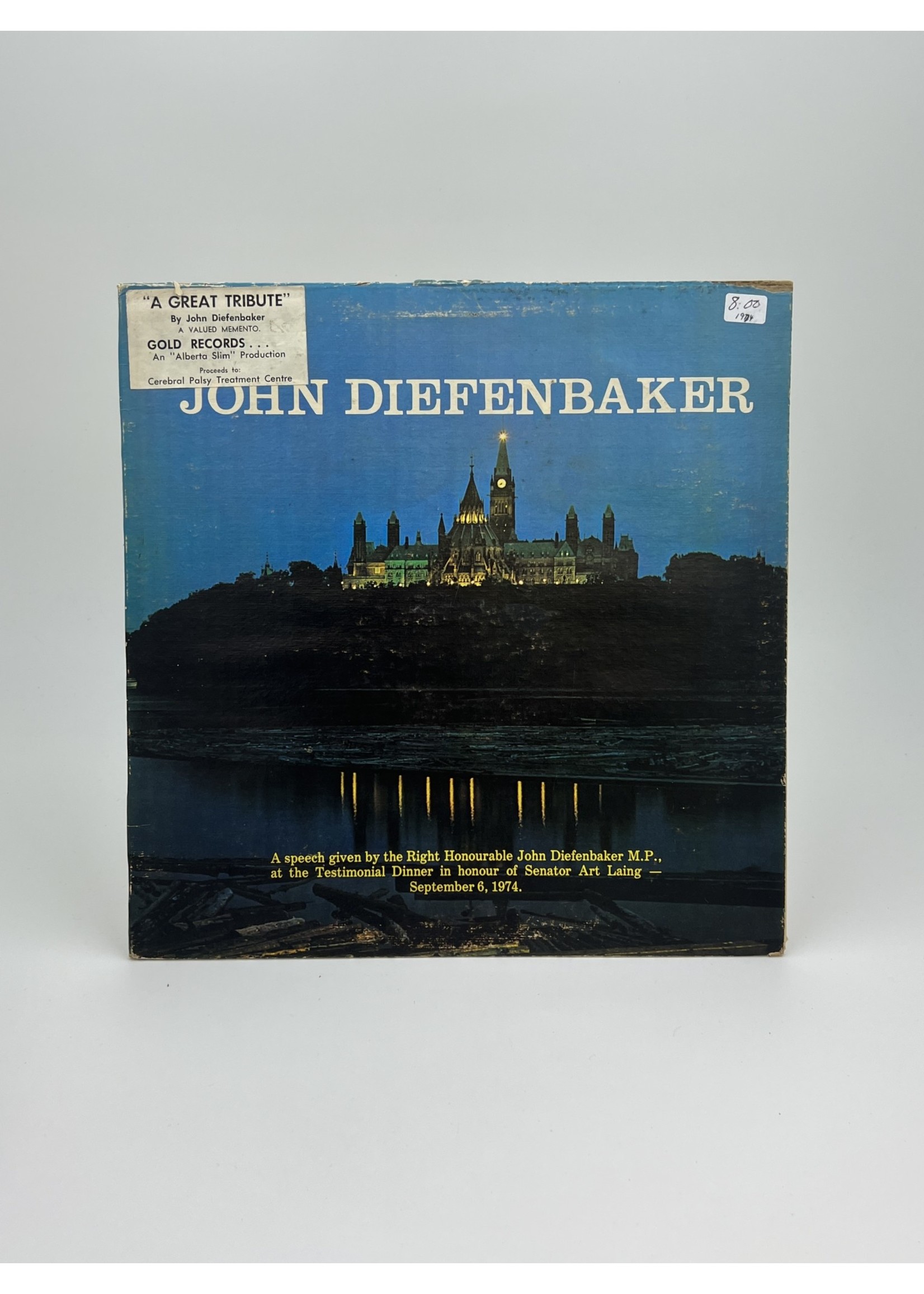 LP John Diefenbaker Testimonial Dinner Speech LP Record