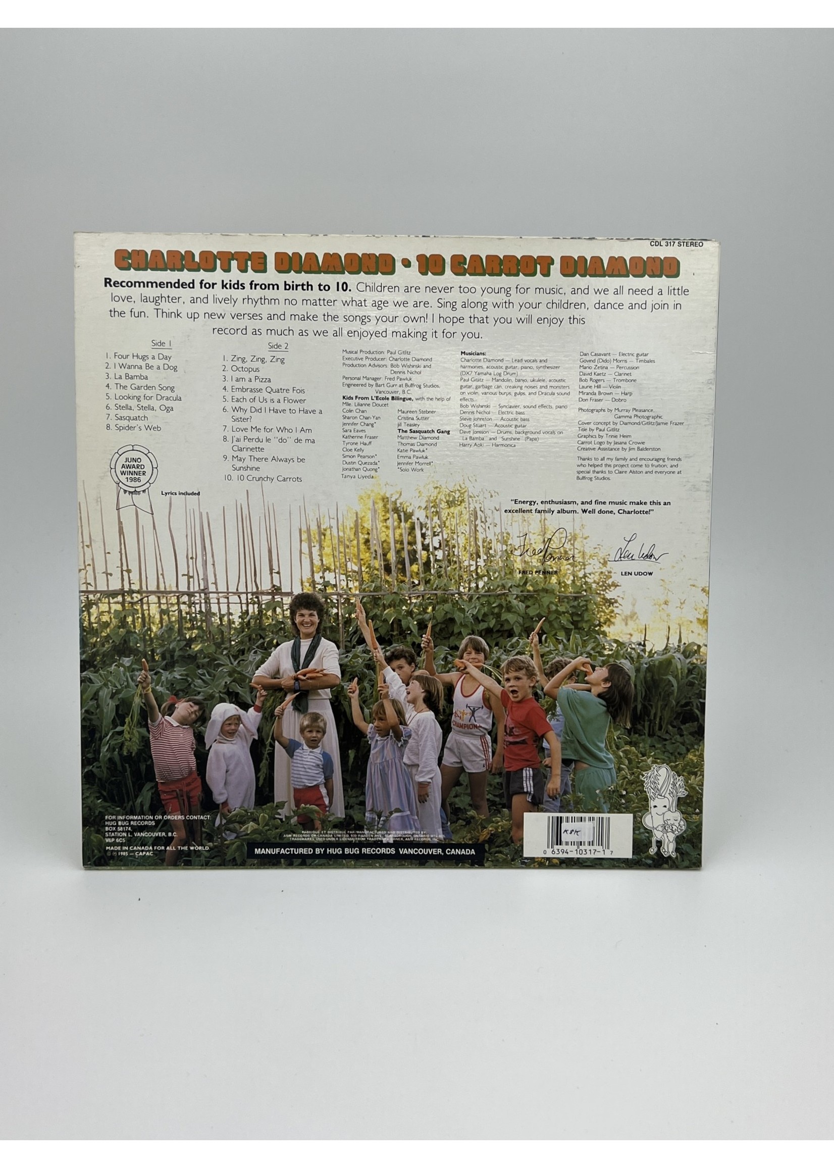 LP 10 Carrot Diamond Charlotte Diamond LP Record