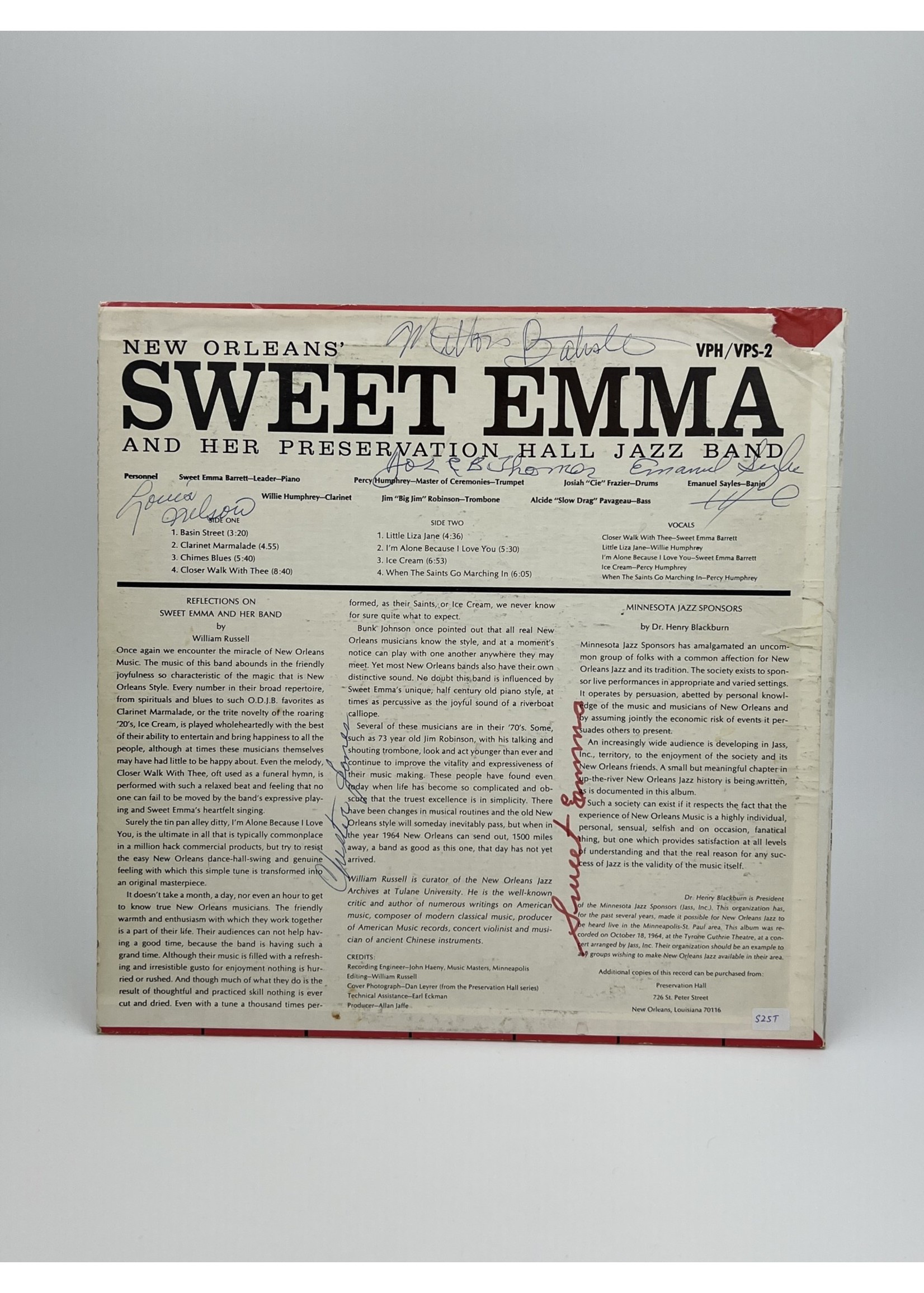 LP Sweet Emma And Her Preservation Hall Jazz Band LP Record