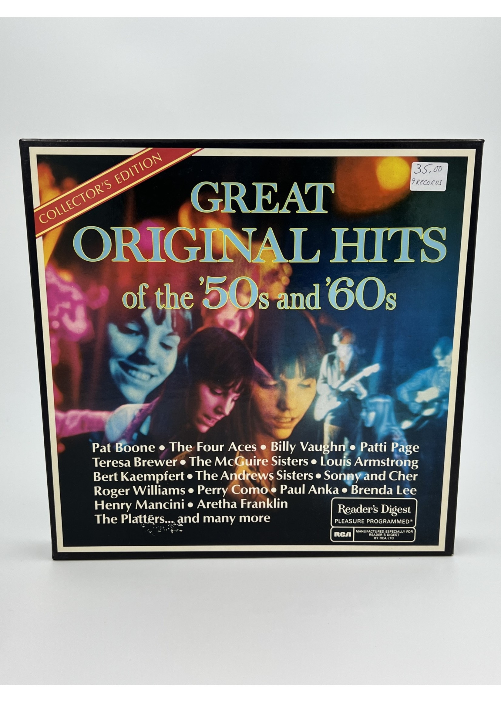 LP Great Original Hits Of The 50s And 60s LP 9 Records