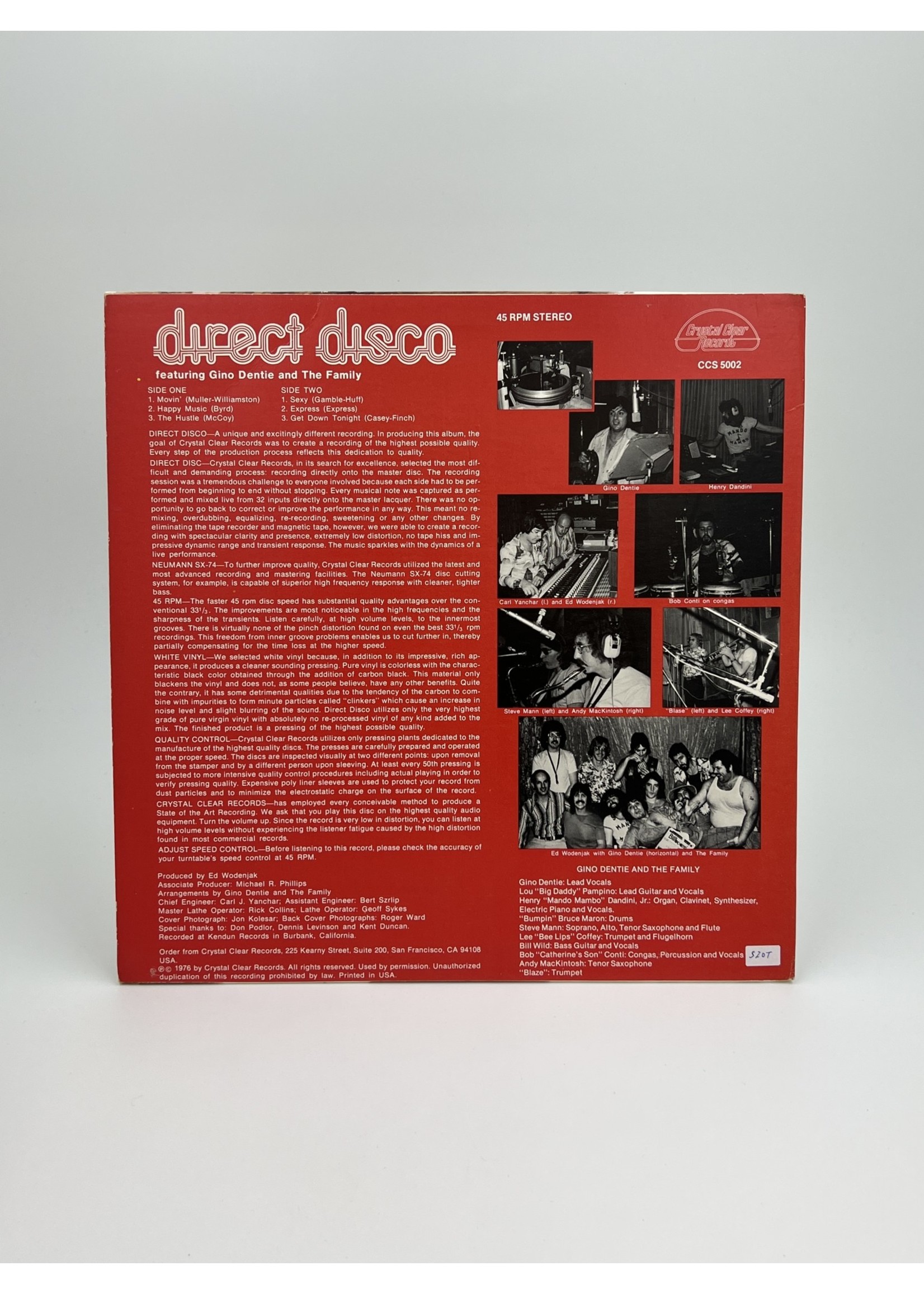 LP Direct Disco White Vinyl LP Record