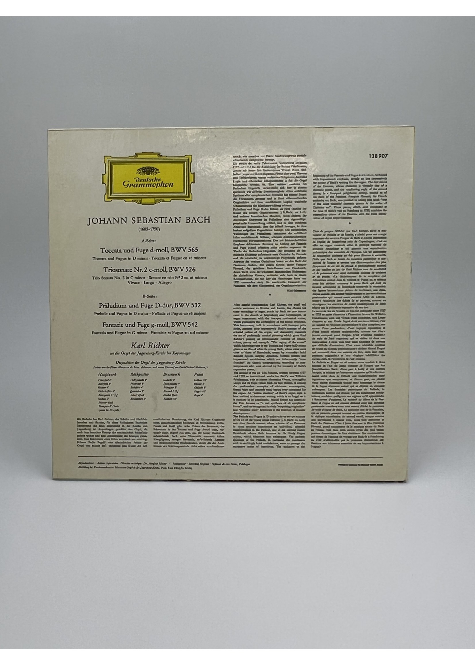 LP Bach Karl Richter LP Record