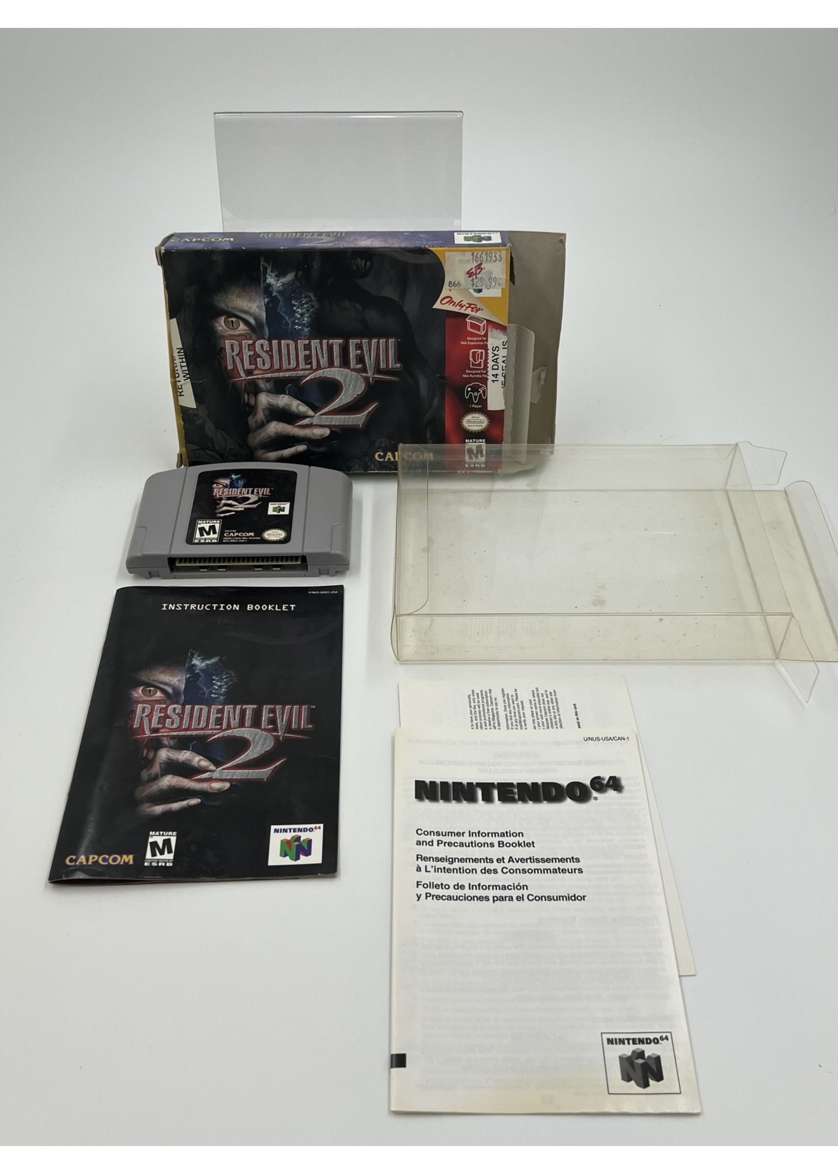 Nintendo Resident Evil 2 N64